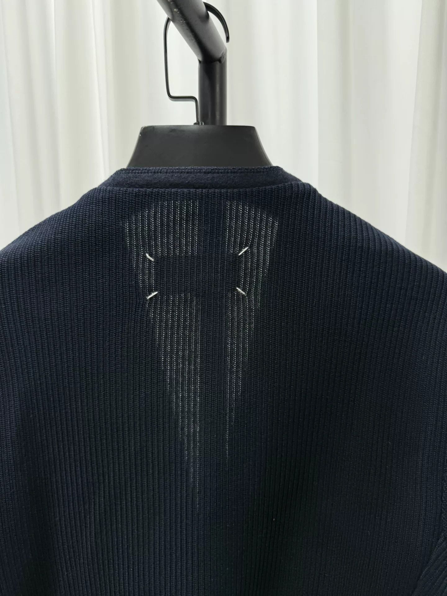 Maison Margiela Maison Margiela Collarless Knit Blazer Size US S / EU 44-46 / 1 - 8 Thumbnail