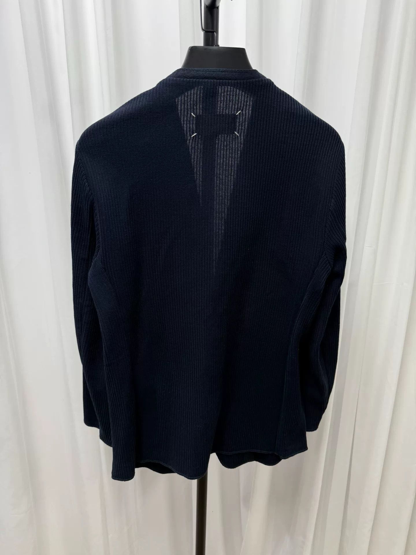 Maison Margiela Maison Margiela Collarless Knit Blazer Size US S / EU 44-46 / 1 - 7 Thumbnail