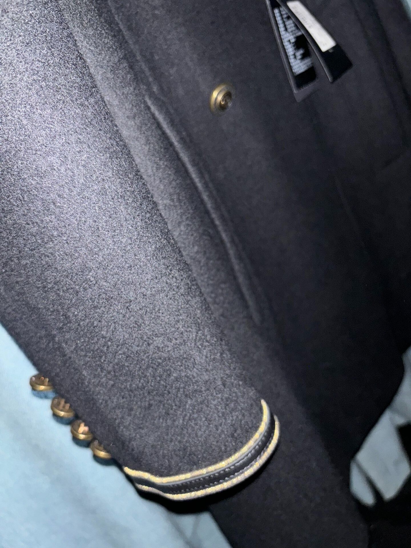 Anthony Vaccarello Saint Laurent 2020FW Gold Button Military Coat Size US M / EU 48-50 / 2 - 3 Thumbnail