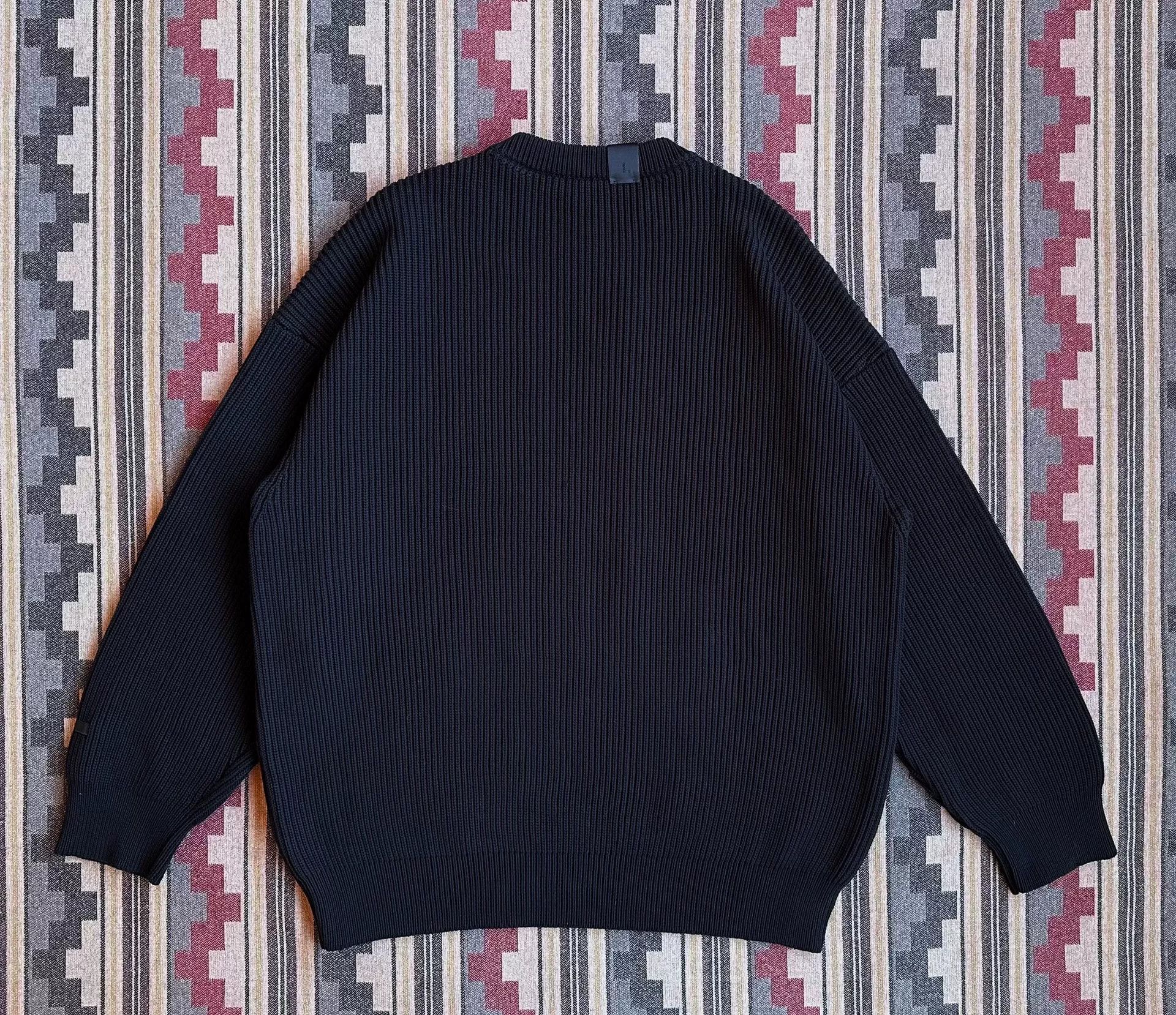 N.Hoolywood N.HOOLYWOOD CREWNECK WAFFLE KNIT SWEATER Size US XL / EU 56 / 4 - 2 Thumbnail