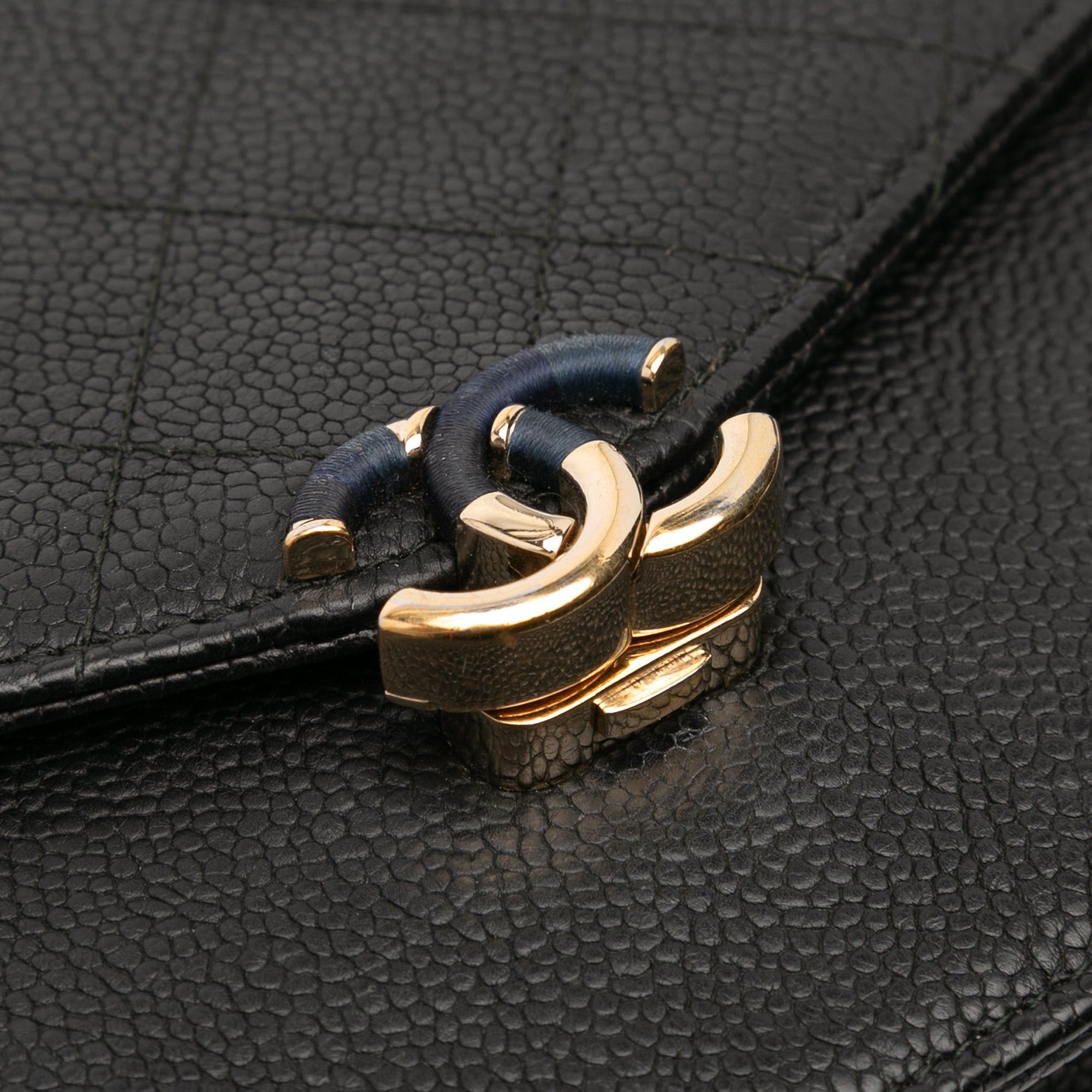 Chanel Paris Cuba Square Quilted Caviar Thread Around Wallet On Chain Size ONE SIZE - 8 Thumbnail