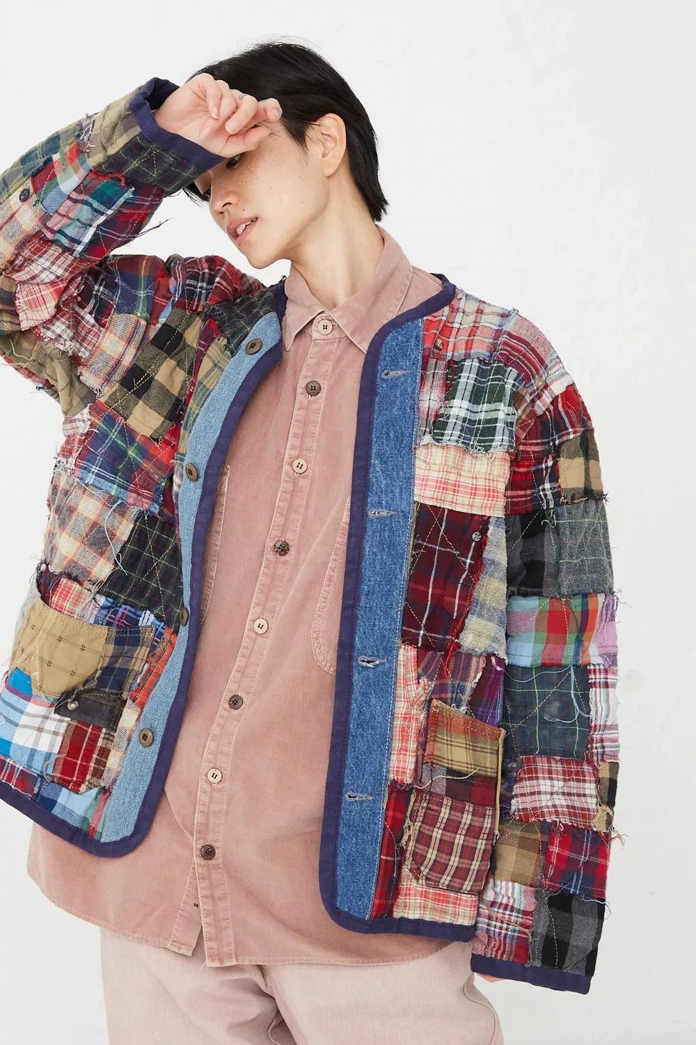 Dr. Collectors Dr.Collectors N52 Quilted Patchwork Jacket Size US XS / EU 42 / 0 - 8 Thumbnail