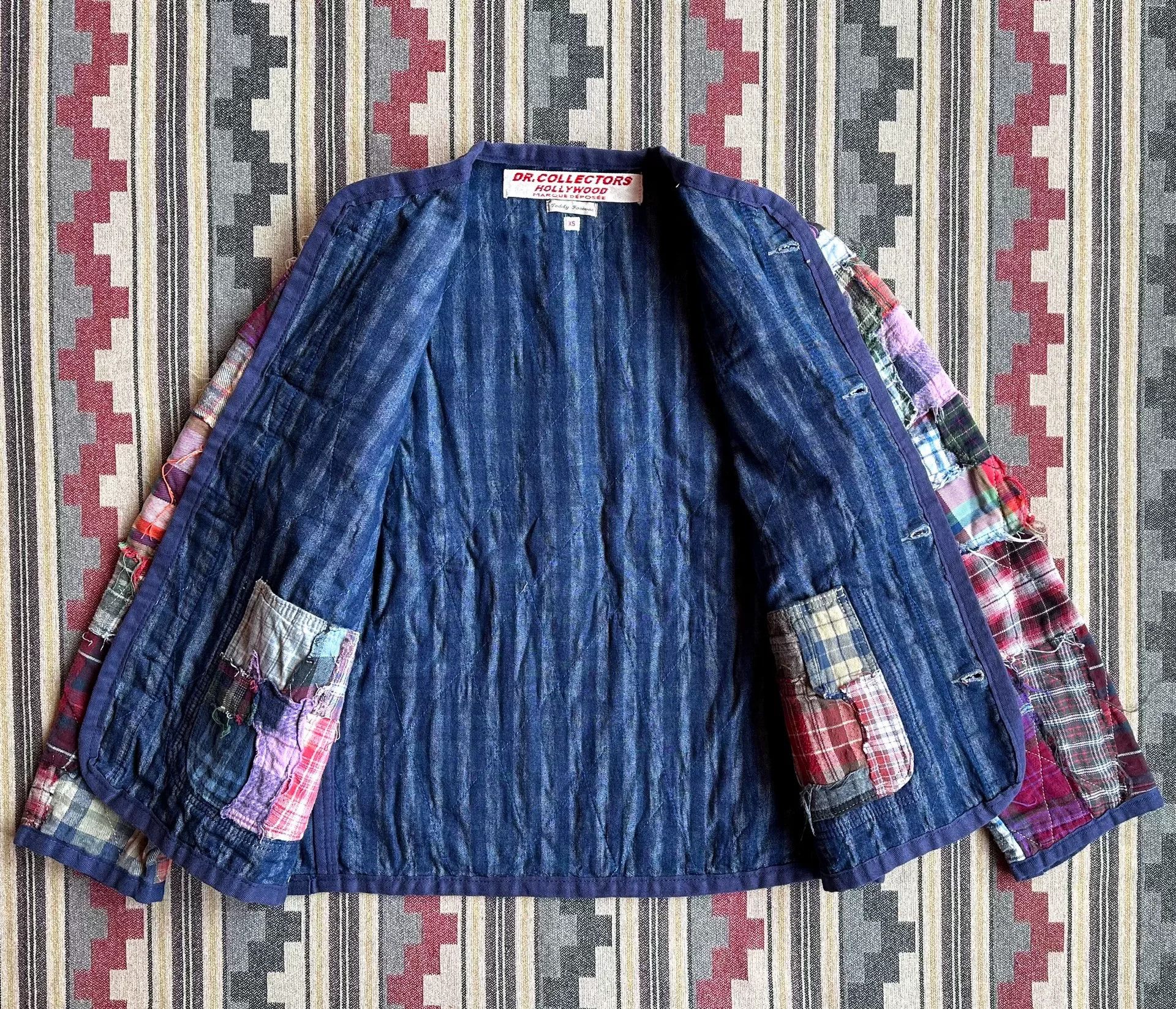Dr. Collectors Dr.Collectors N52 Quilted Patchwork Jacket Size US XS / EU 42 / 0 - 3 Thumbnail