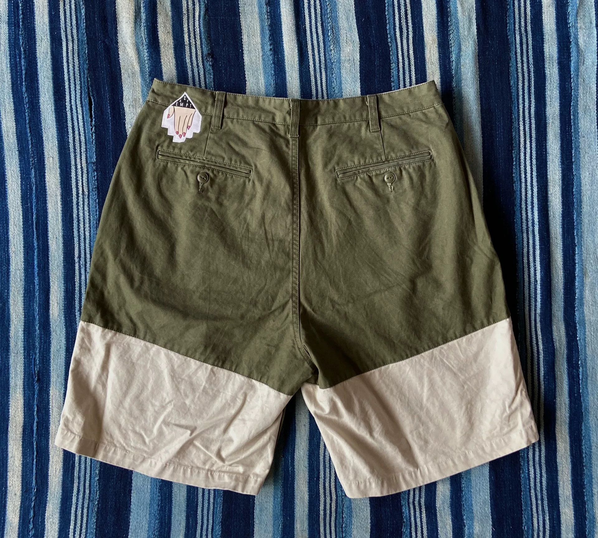 Cav Empt Cavempt C.E Split Colour Chino Shorts Size US 30 / EU 46 - 2 Thumbnail