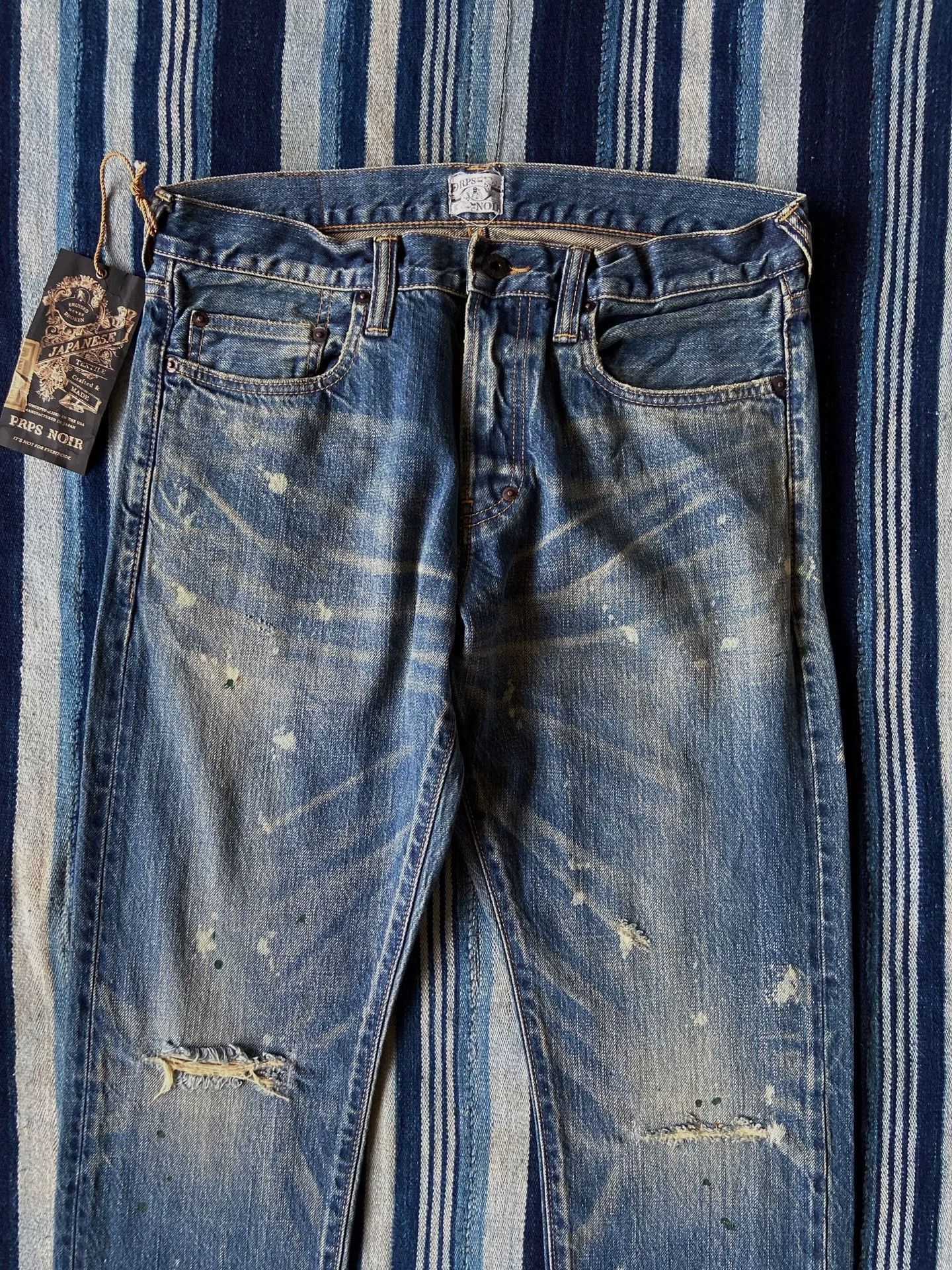 Prps Prps Noir Vintage Distressed Washed Jeans Size US 34 / EU 50 - 5 Thumbnail