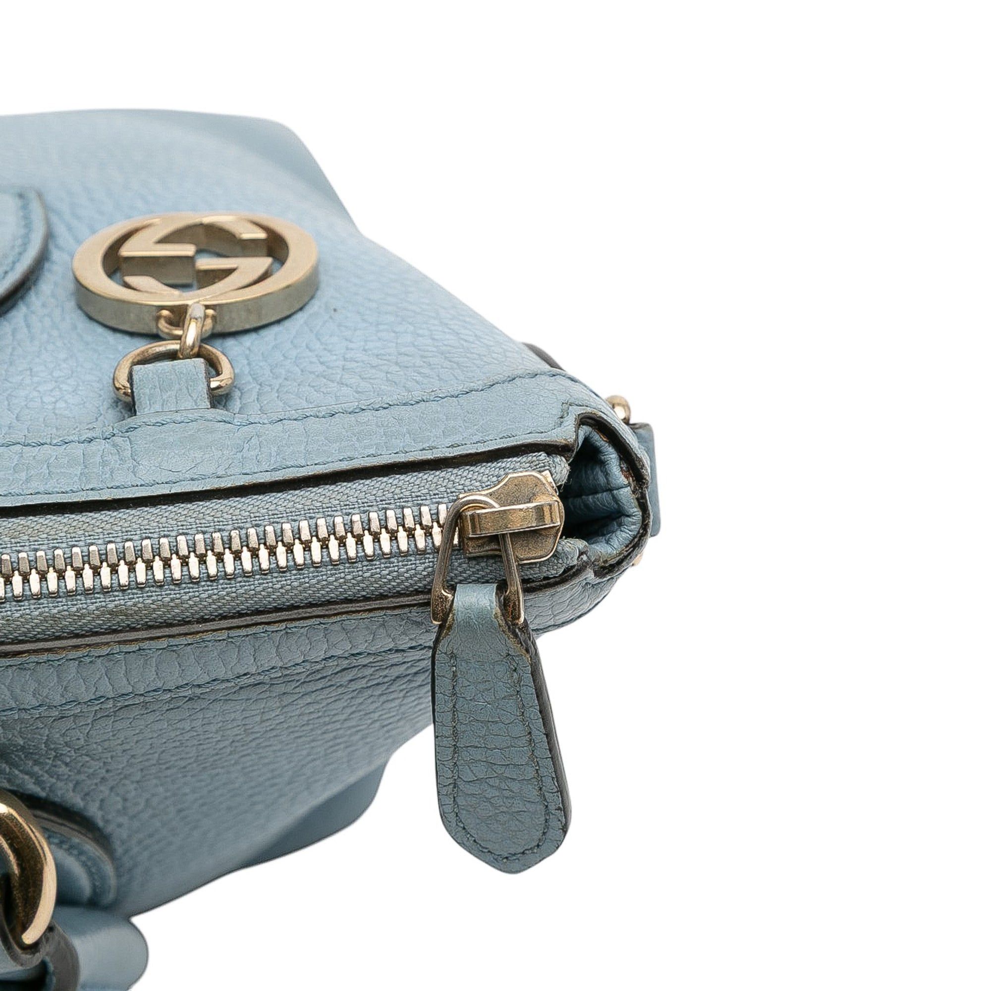 Gucci Leather Interlocking G Charmy Satchel Size ONE SIZE - 11 Thumbnail