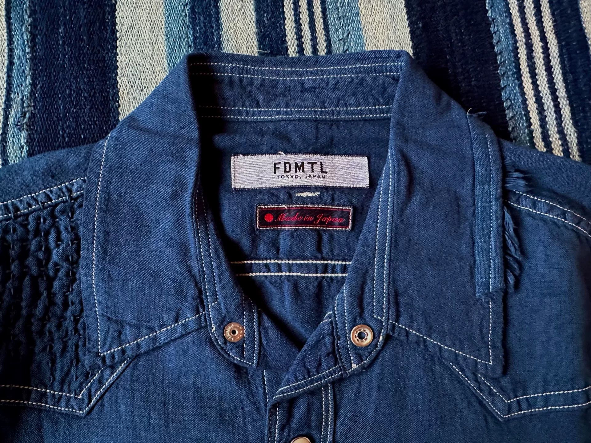 FDMTL FDMTL Patchwork Denim Shirt YR Wash Size US S / EU 44-46 / 1 - 4 Thumbnail