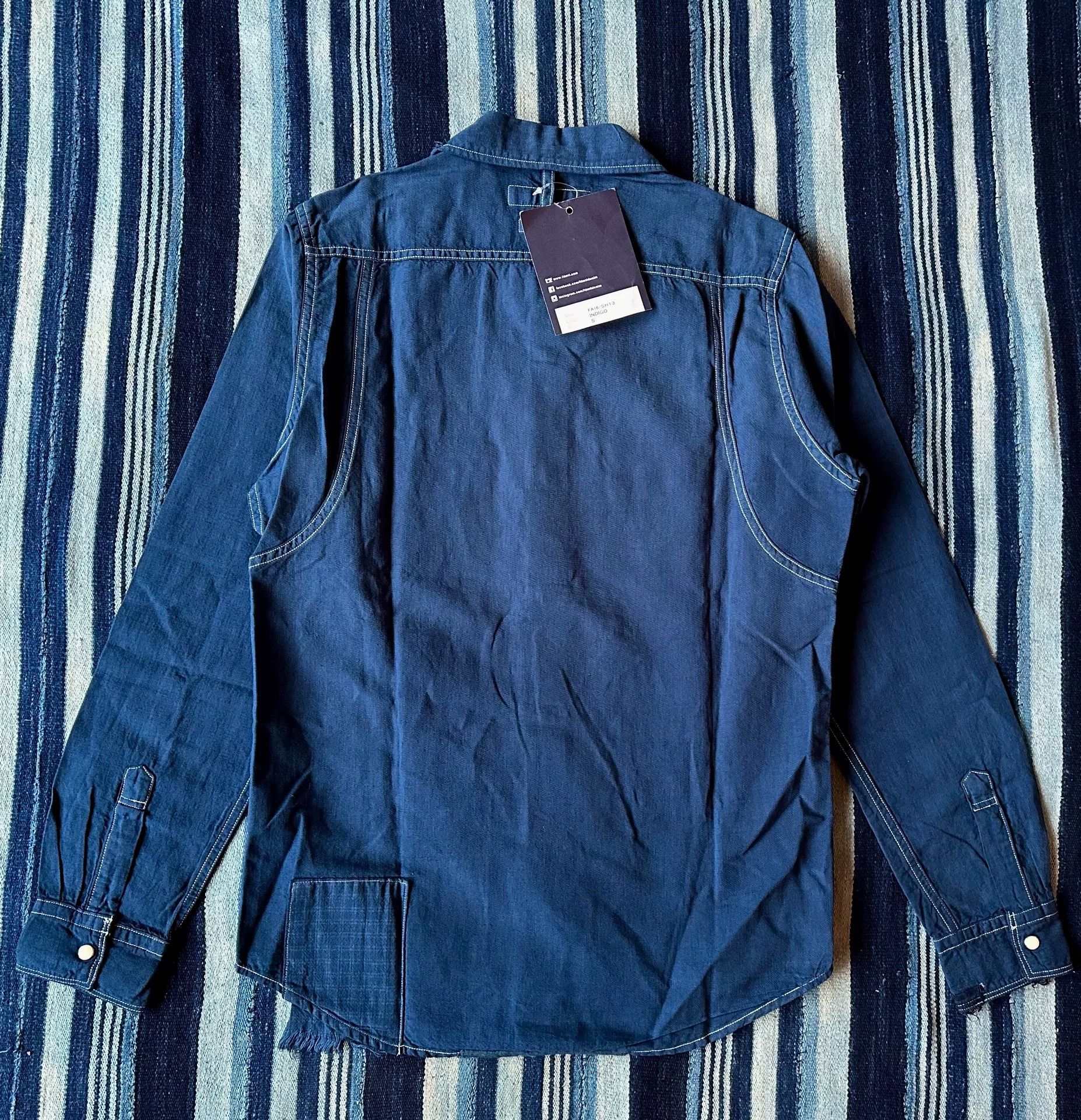 FDMTL FDMTL Patchwork Denim Shirt YR Wash Size US S / EU 44-46 / 1 - 2 Thumbnail