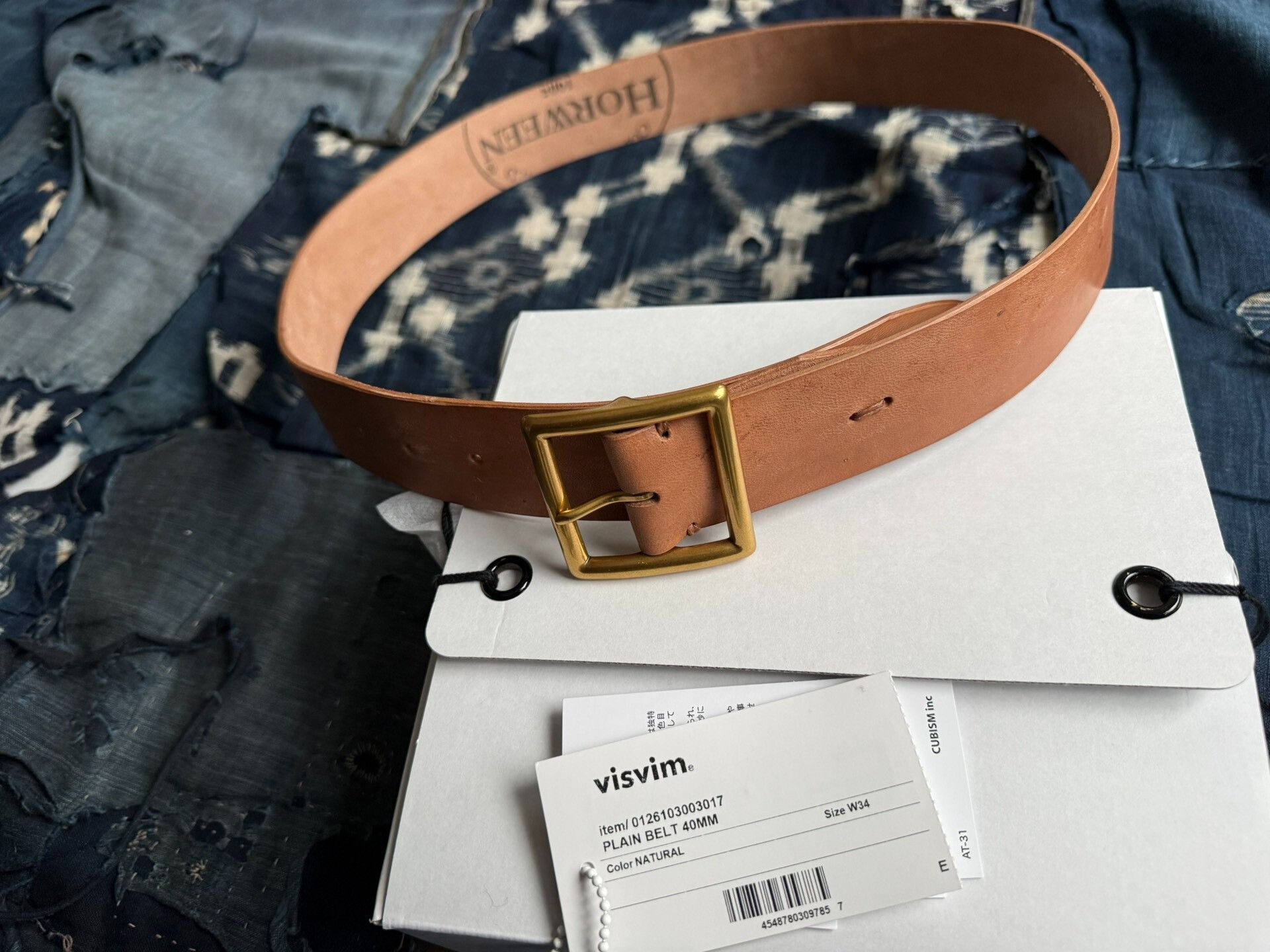 Visvim VISVIM 26SS PLAIN BELT 40MM Size ONE SIZE - 2 Thumbnail