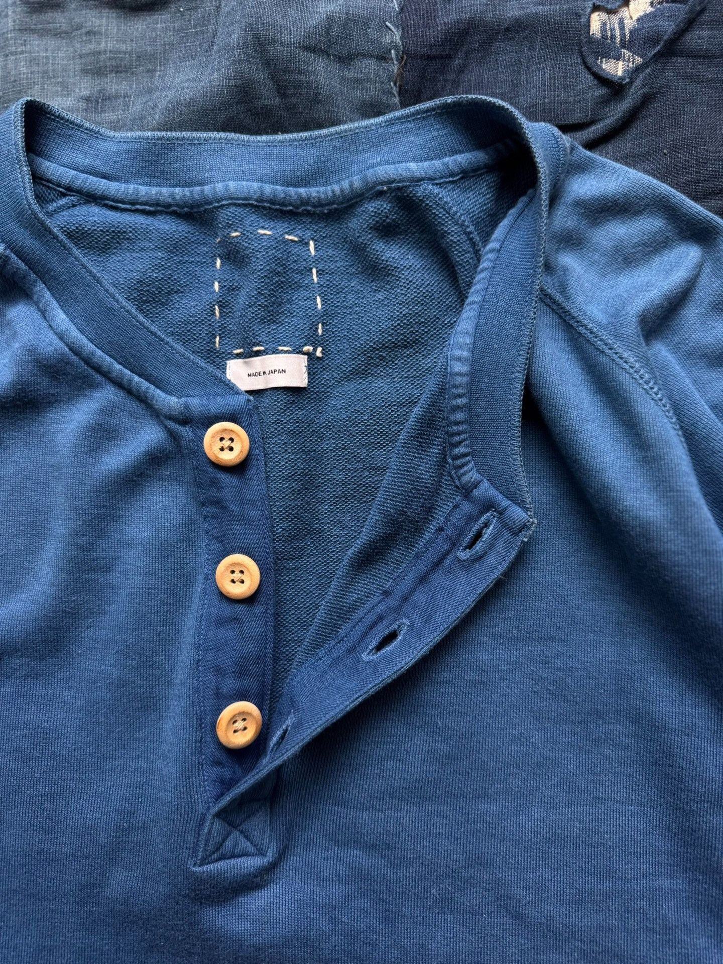 Visvim visvim 16ss Indigo Raglan Henley Size US M / EU 48-50 / 2 - 5 Thumbnail