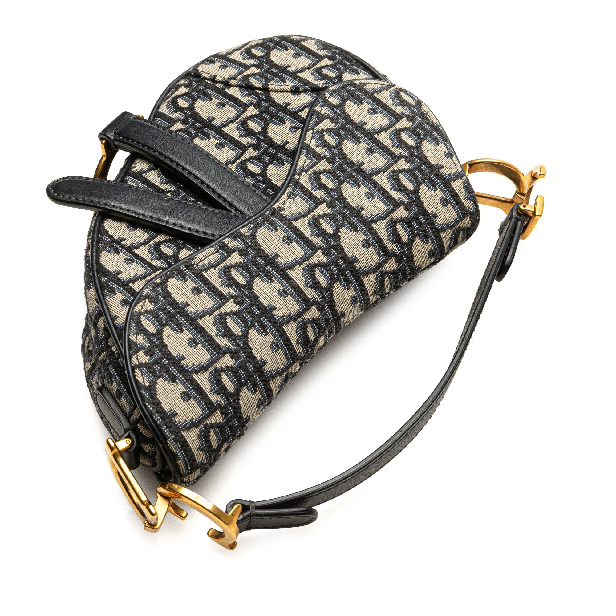 Dior Mini Oblique Canvas Saddle Bag Size ONE SIZE - 10 Thumbnail