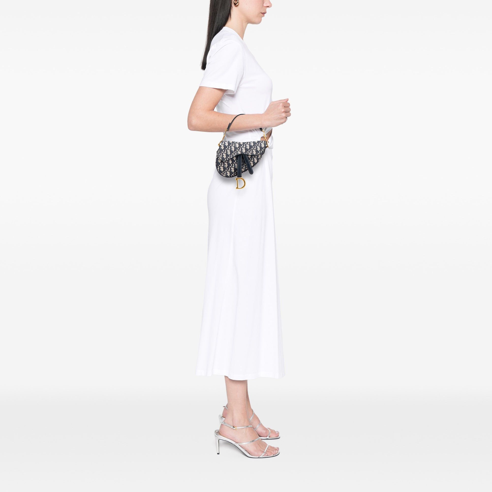 Dior Mini Oblique Canvas Saddle Bag Size ONE SIZE - 11 Thumbnail