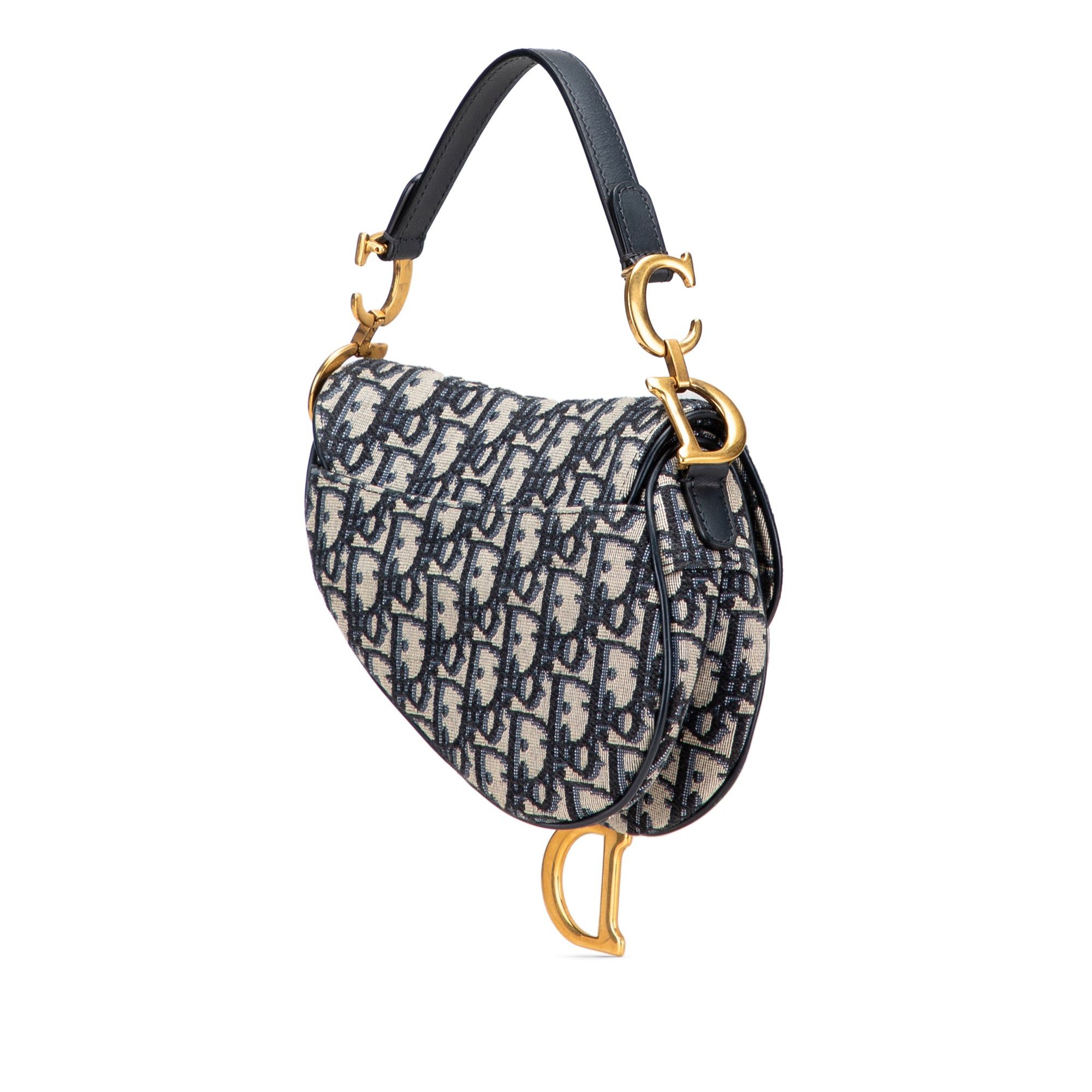Dior Mini Oblique Canvas Saddle Bag Size ONE SIZE - 2 Thumbnail