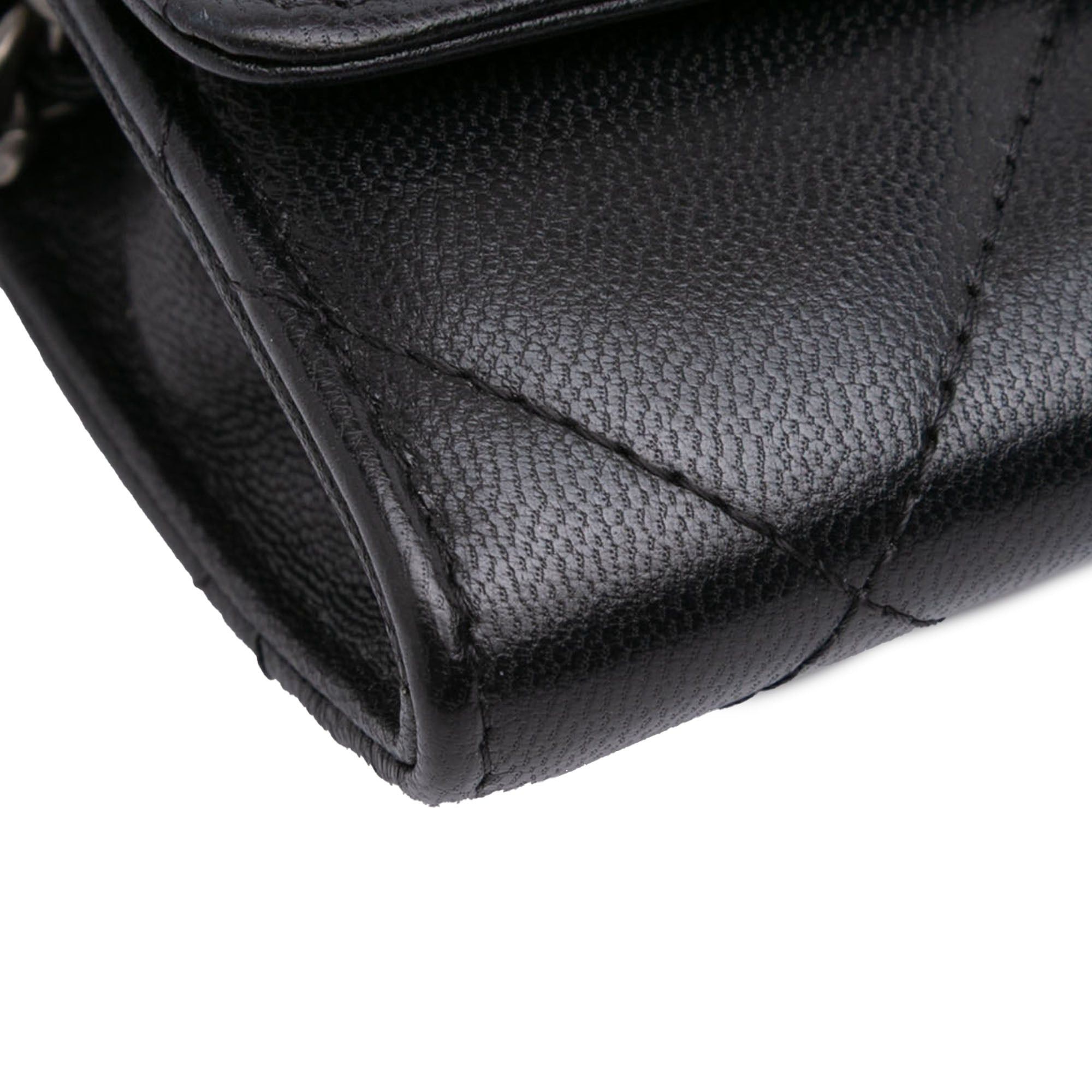 Chanel Quilted Lambskin 19 Flap Coin Purse With Chain Size ONE SIZE - 9 Thumbnail