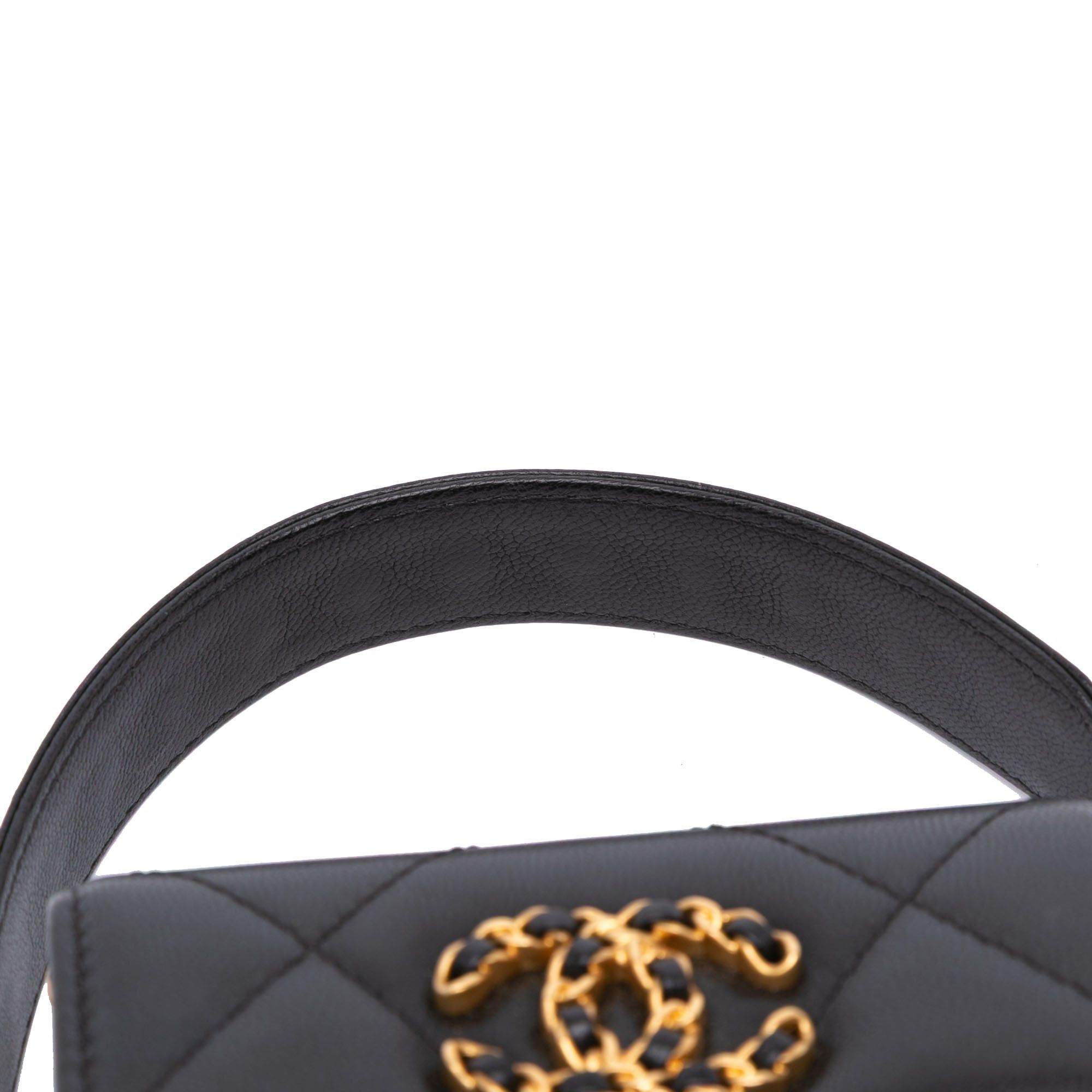 Chanel Quilted Lambskin 19 Flap Coin Purse With Chain Size ONE SIZE - 7 Thumbnail