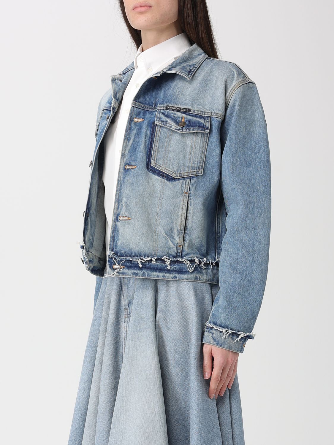 Maison Margiela Maison Margiela Jacket Woman Blue Size XS / US 0-2 / IT 36-38 - 4 Thumbnail