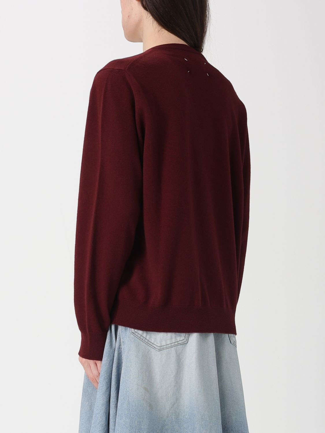 Maison Margiela Maison Margiela Sweater Woman Burgundy Size L / US 10 / IT 46 - 3 Thumbnail