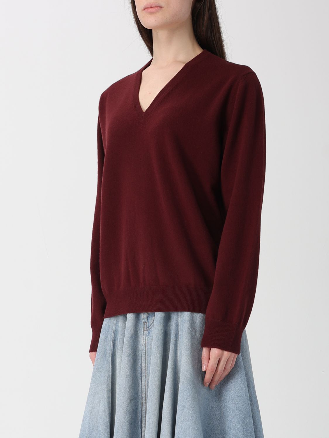 Maison Margiela Maison Margiela Sweater Woman Burgundy Size L / US 10 / IT 46 - 4 Thumbnail