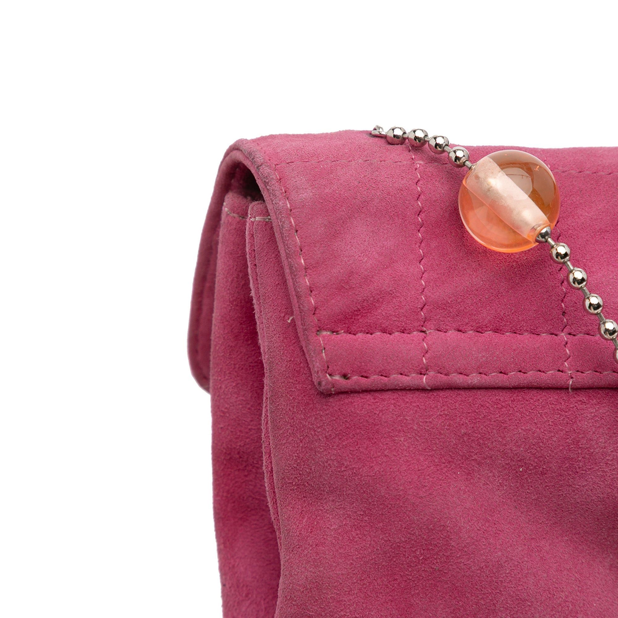 Chanel CC Choco Bar Suede Beaded Chain Flap Size ONE SIZE - 10 Thumbnail