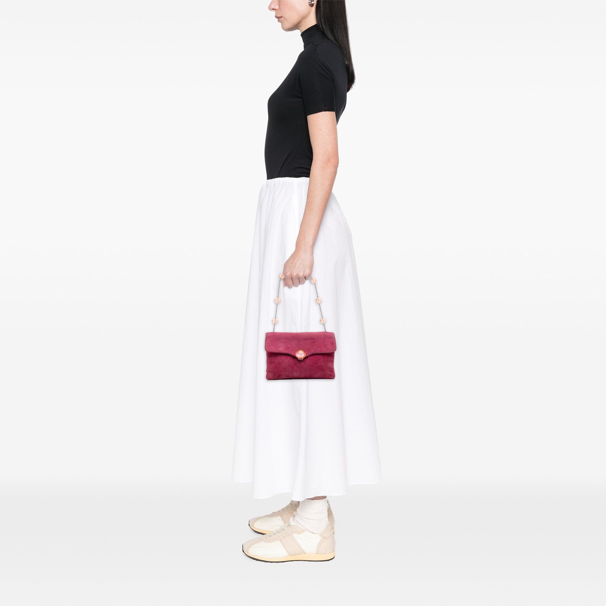 Chanel CC Choco Bar Suede Beaded Chain Flap Size ONE SIZE - 12 Thumbnail