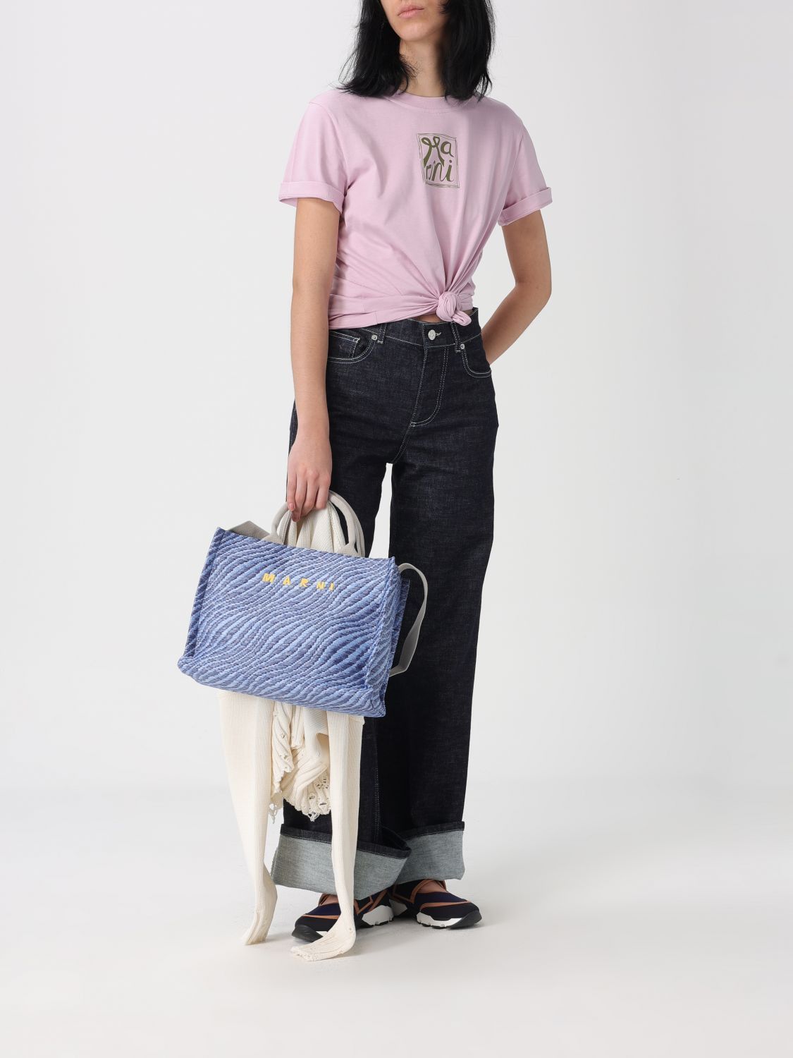 Marni Marni Tote Bag Woman Blue Size ONE SIZE - 2 Thumbnail