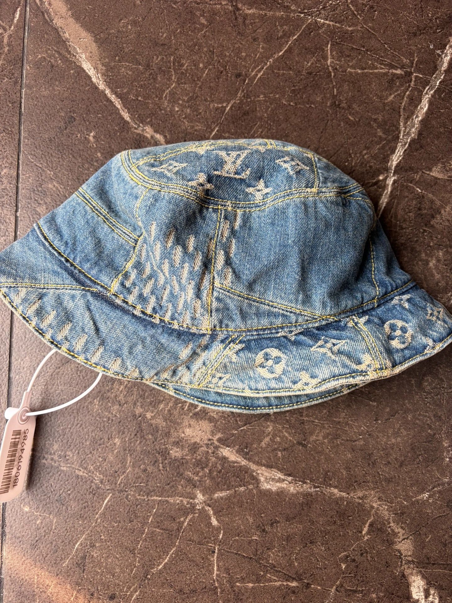 Louis Vuitton LV Nigo Denim Monogram Bucket Hat Size ONE SIZE - 3 Thumbnail