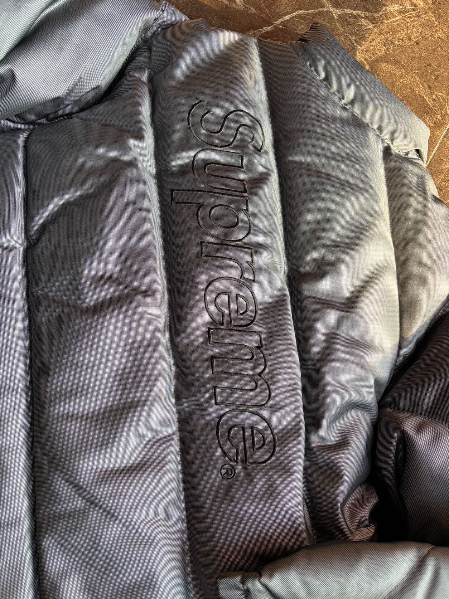 Supreme Supreme FW19 Silver Reflective Jacket L Size US L / EU 52-54 / 3 - 8 Thumbnail
