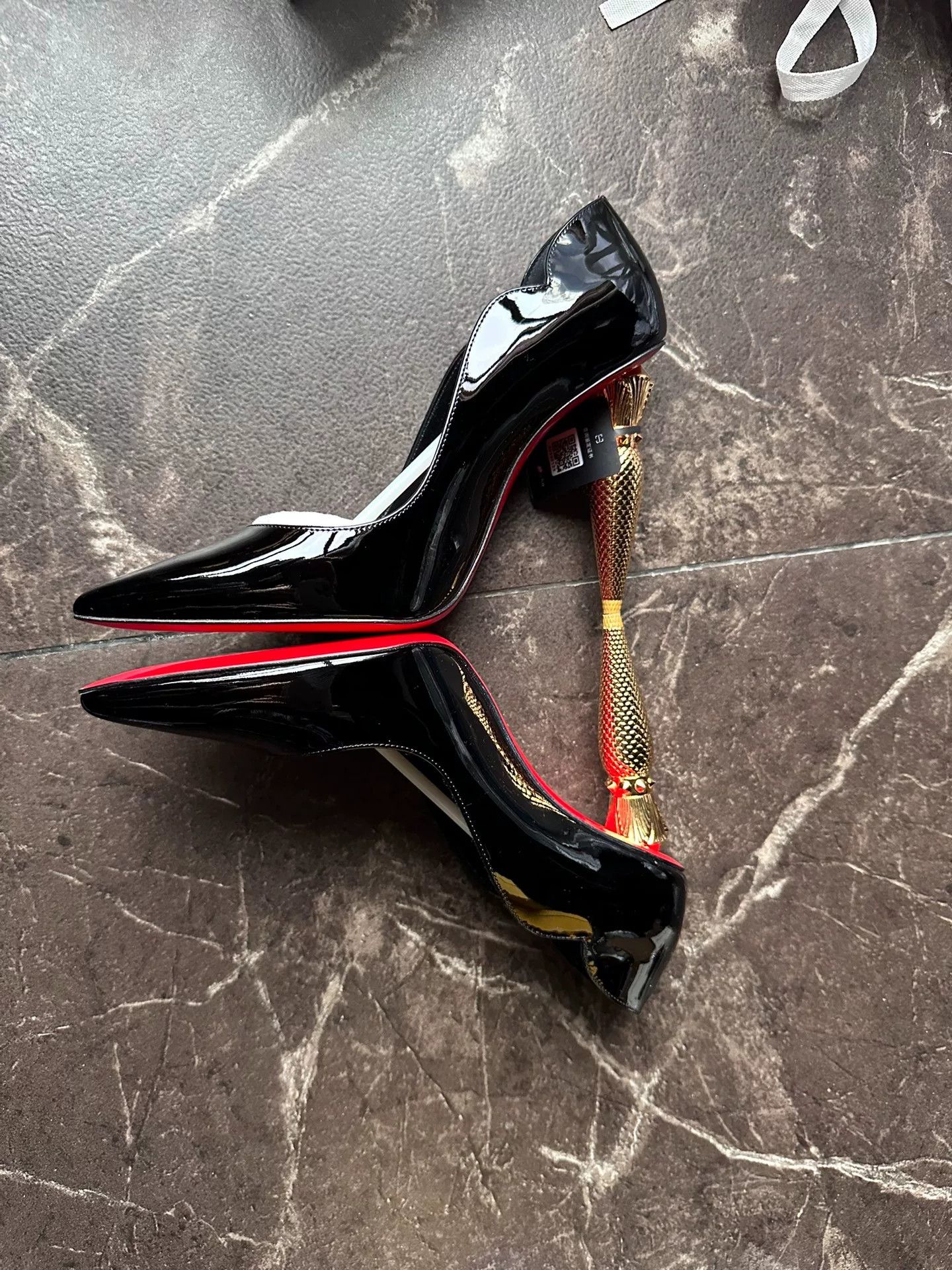 Christian Louboutin Christian Louboutin Lipstick Heel Black Heels Size US 5 / IT 35 - 2 Thumbnail