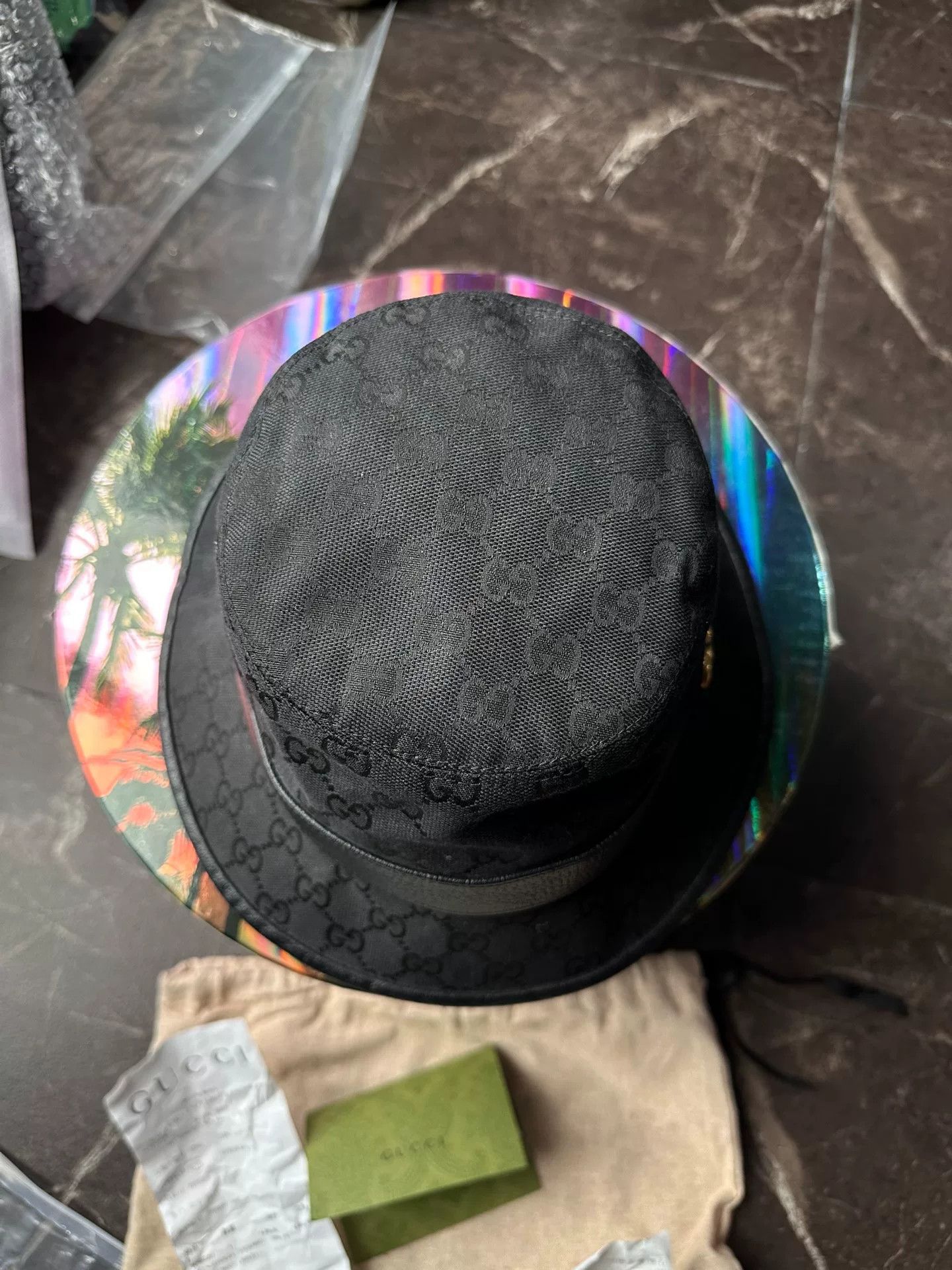 Gucci Gucci GG Canvas Logo Bucket Hat Size ONE SIZE - 2 Thumbnail