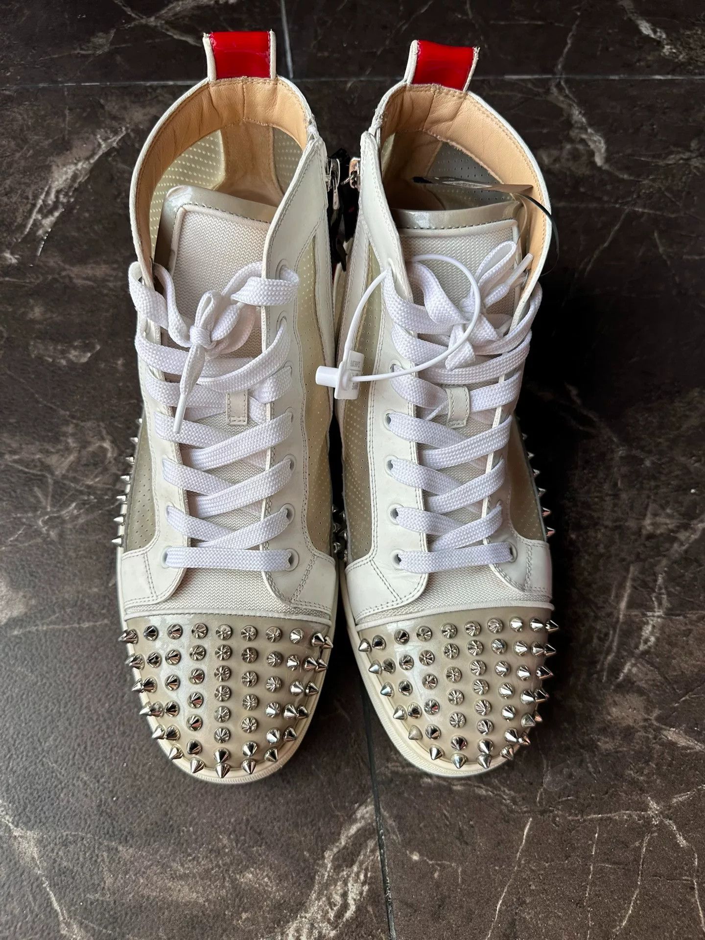 Christian Louboutin Christian Louboutin CL Transparent PVC High-Top Sneakers Size US 10 / EU 43 - 2 Thumbnail