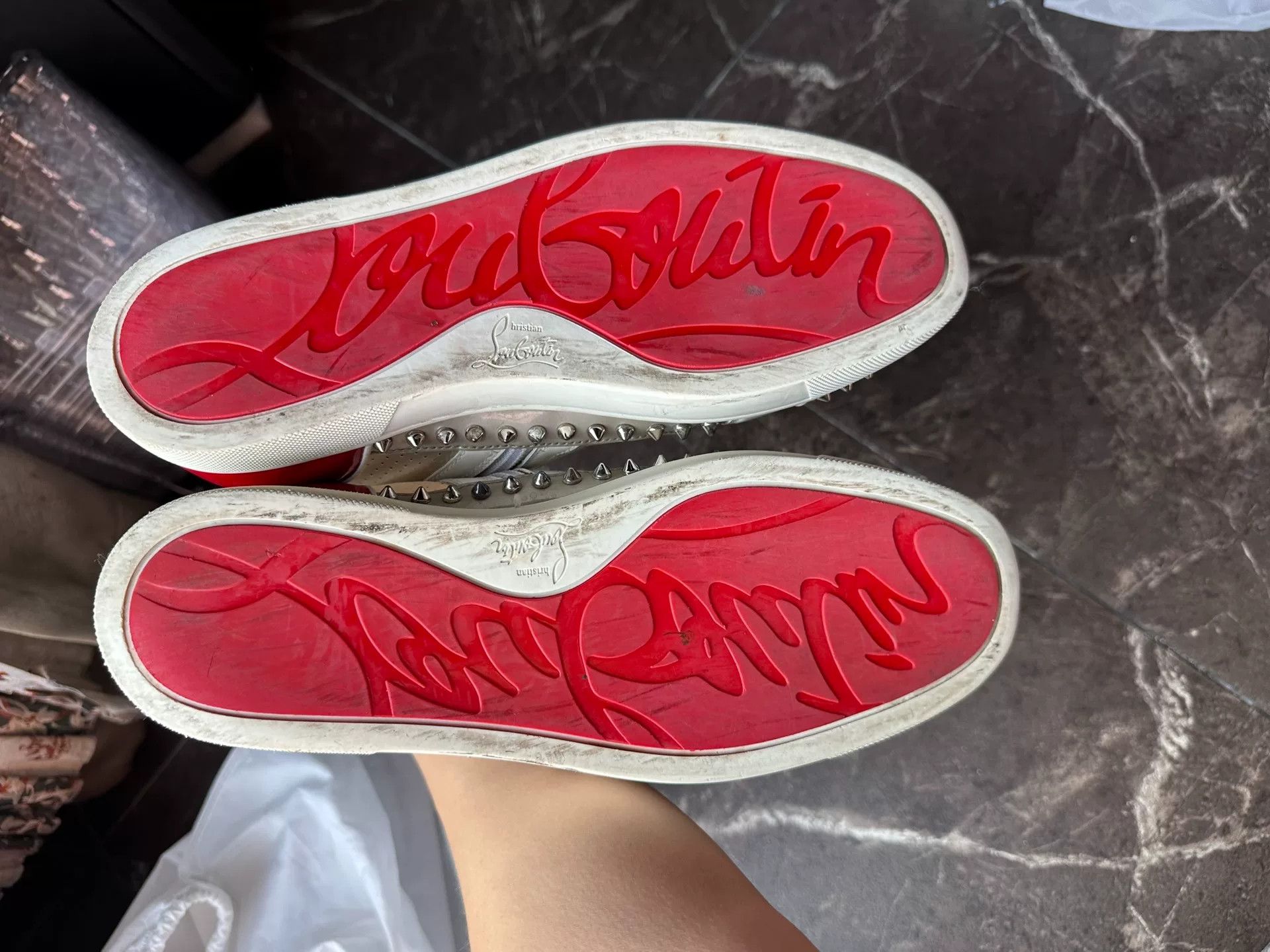 Christian Louboutin Christian Louboutin CL Transparent PVC High-Top Sneakers Size US 10 / EU 43 - 8 Thumbnail