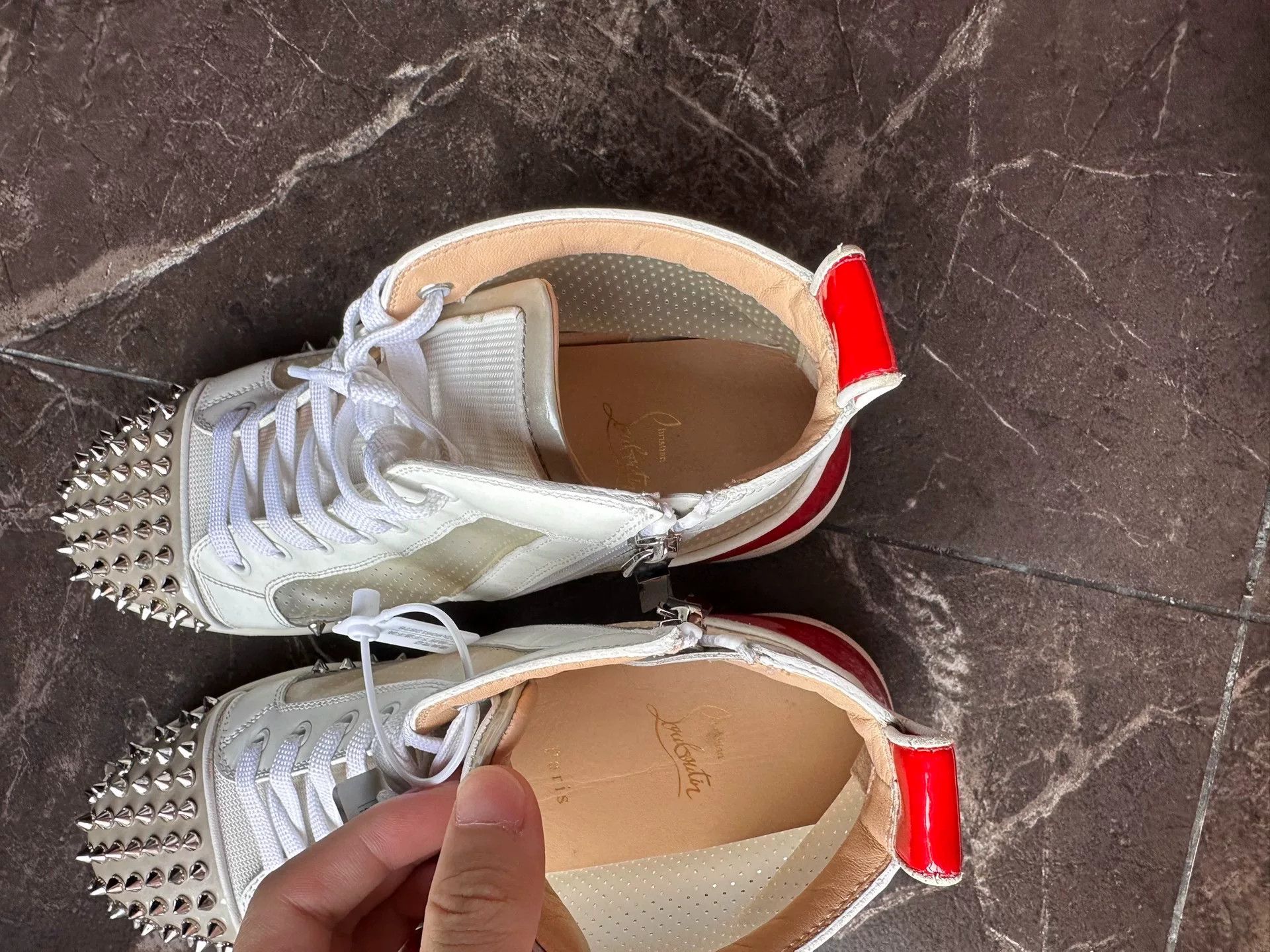 Christian Louboutin Christian Louboutin CL Transparent PVC High-Top Sneakers Size US 10 / EU 43 - 7 Thumbnail