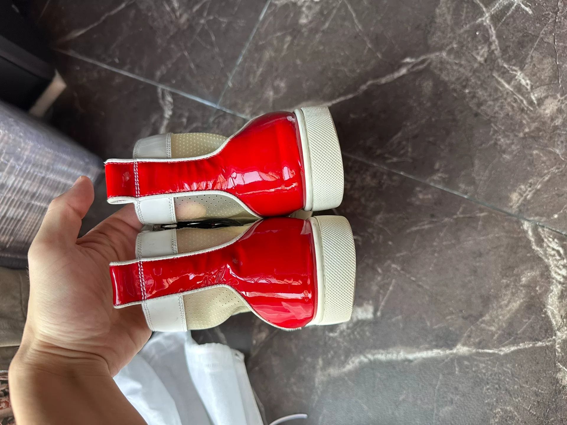 Christian Louboutin Christian Louboutin CL Transparent PVC High-Top Sneakers Size US 10 / EU 43 - 5 Thumbnail