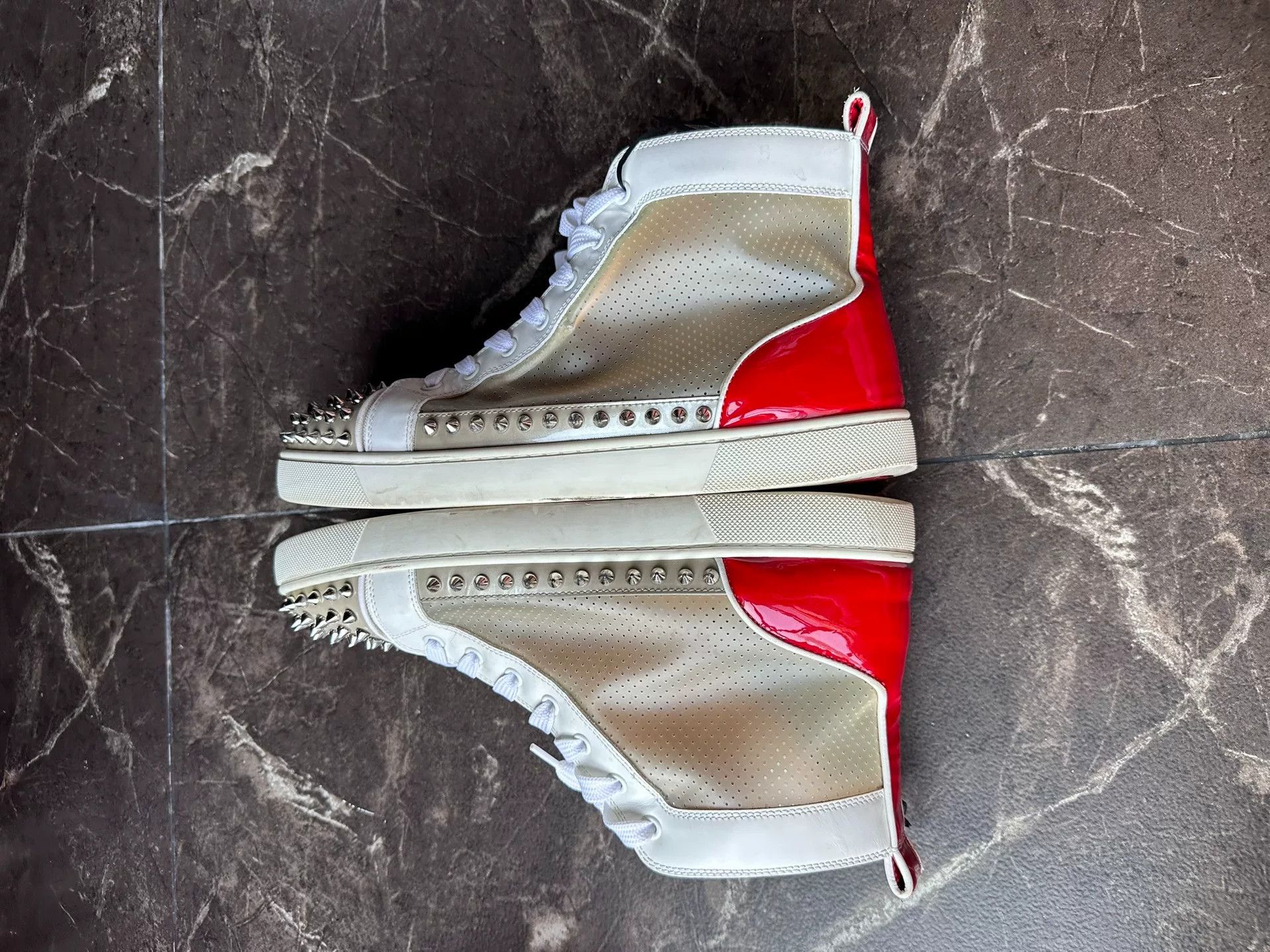 Christian Louboutin Christian Louboutin CL Transparent PVC High-Top Sneakers Size US 10 / EU 43 - 4 Thumbnail