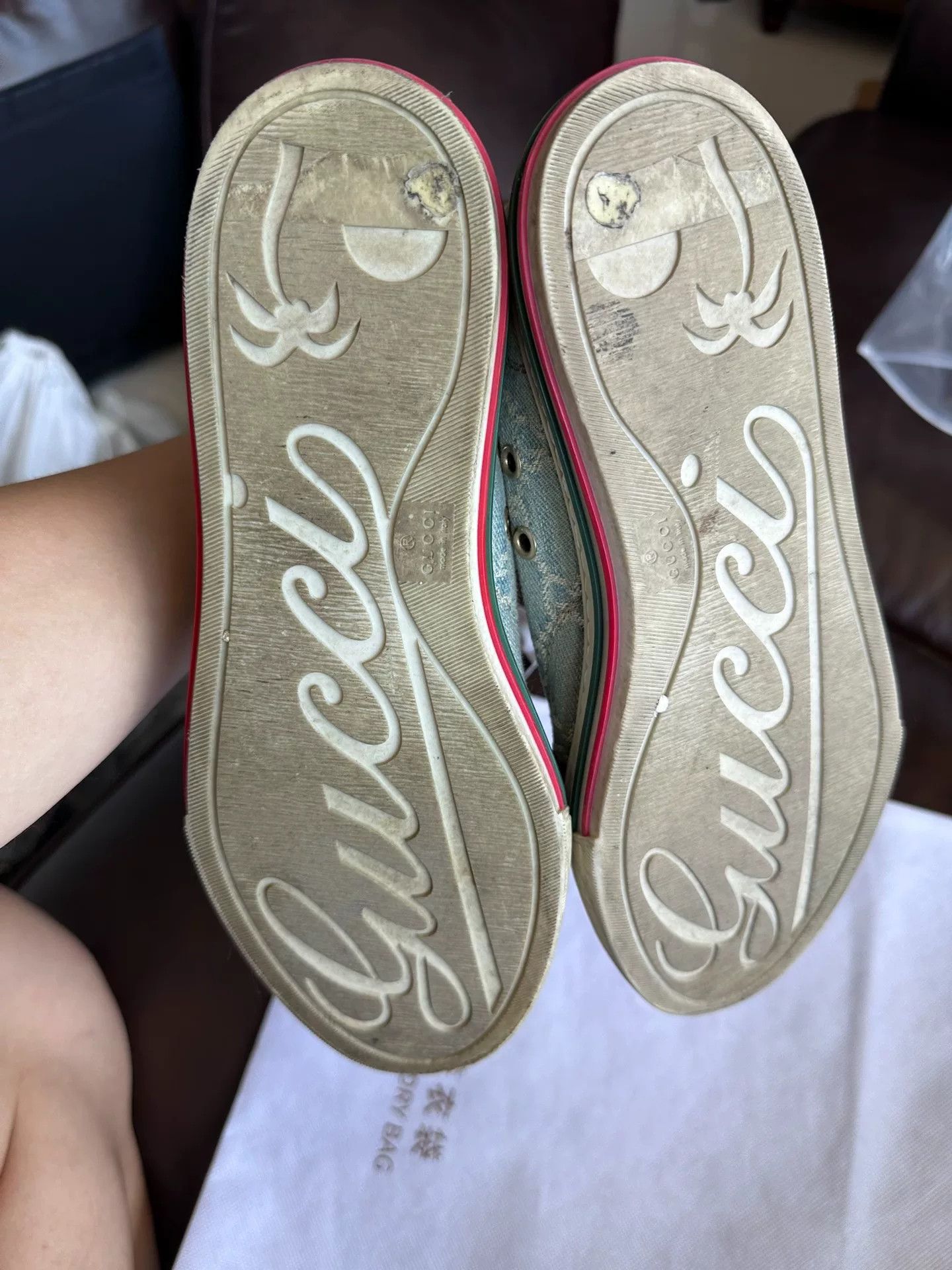 Gucci Gucci Women's Leather Denim Shoes Size US 6 / IT 36 - 6 Thumbnail