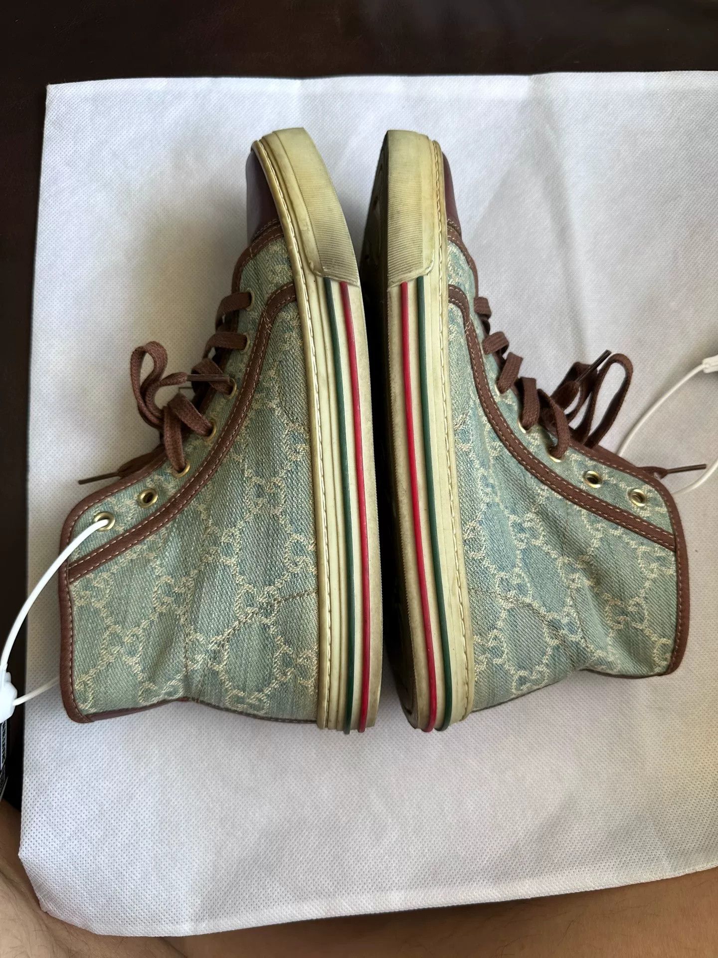 Gucci Gucci Women's Leather Denim Shoes Size US 6 / IT 36 - 4 Thumbnail