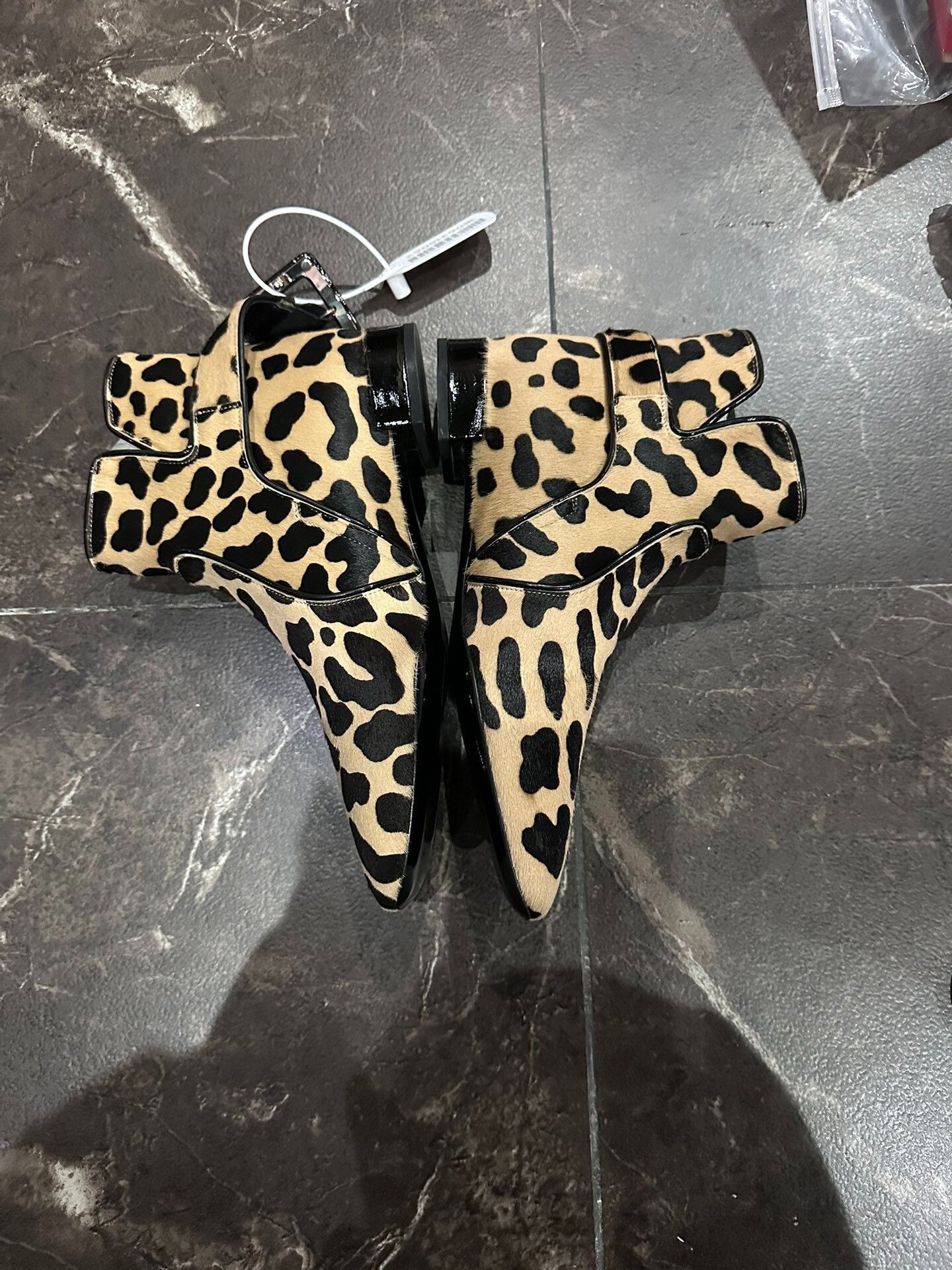 Roger Vivier Roger Vivier Classic Square Buckle Leopard Boots Size US 4 / IT 34 - 3 Thumbnail