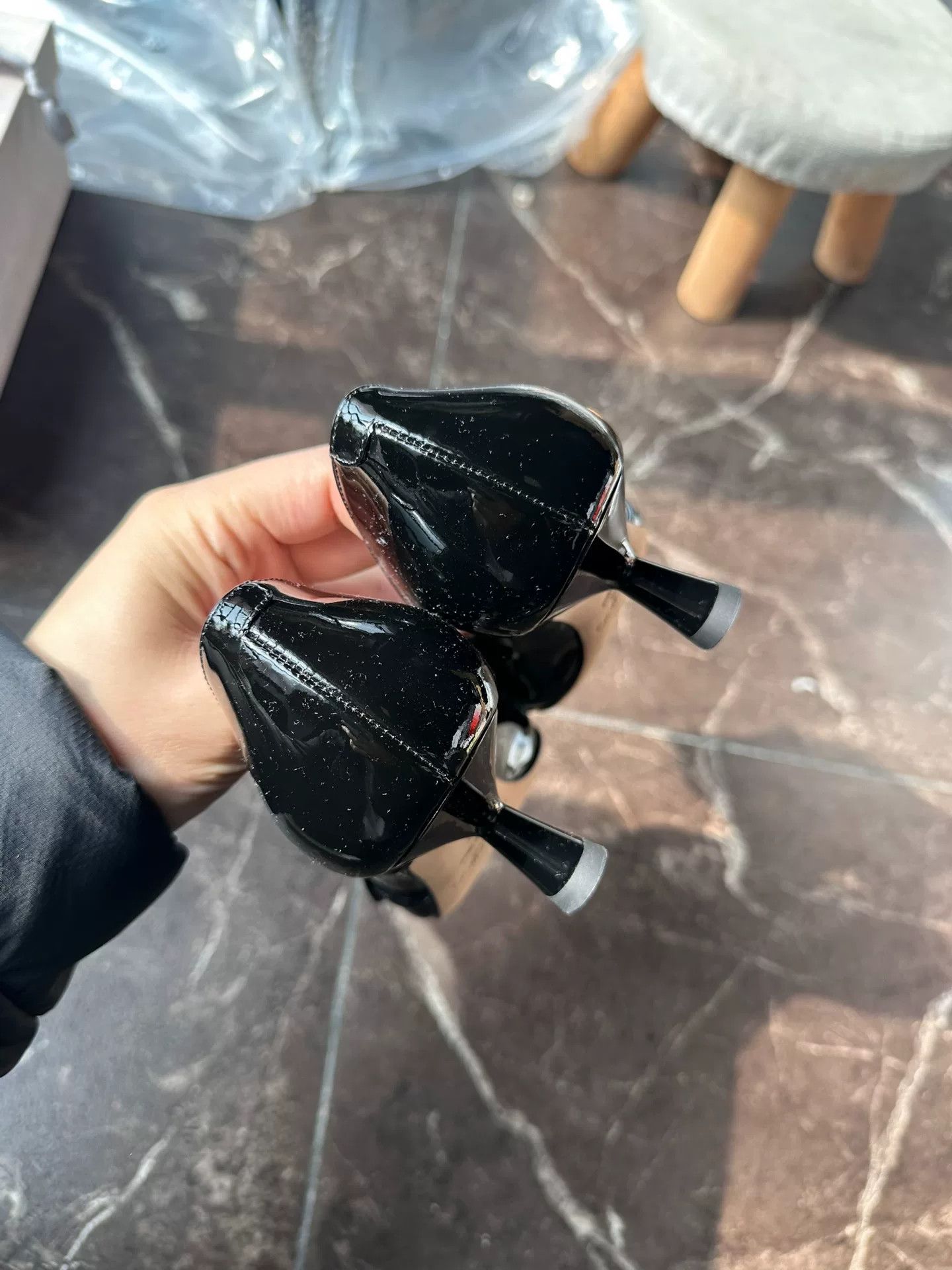 Jimmy Choo Jimmy Choo Black Patent Leather Heels Size US 4 / IT 34 - 5 Thumbnail