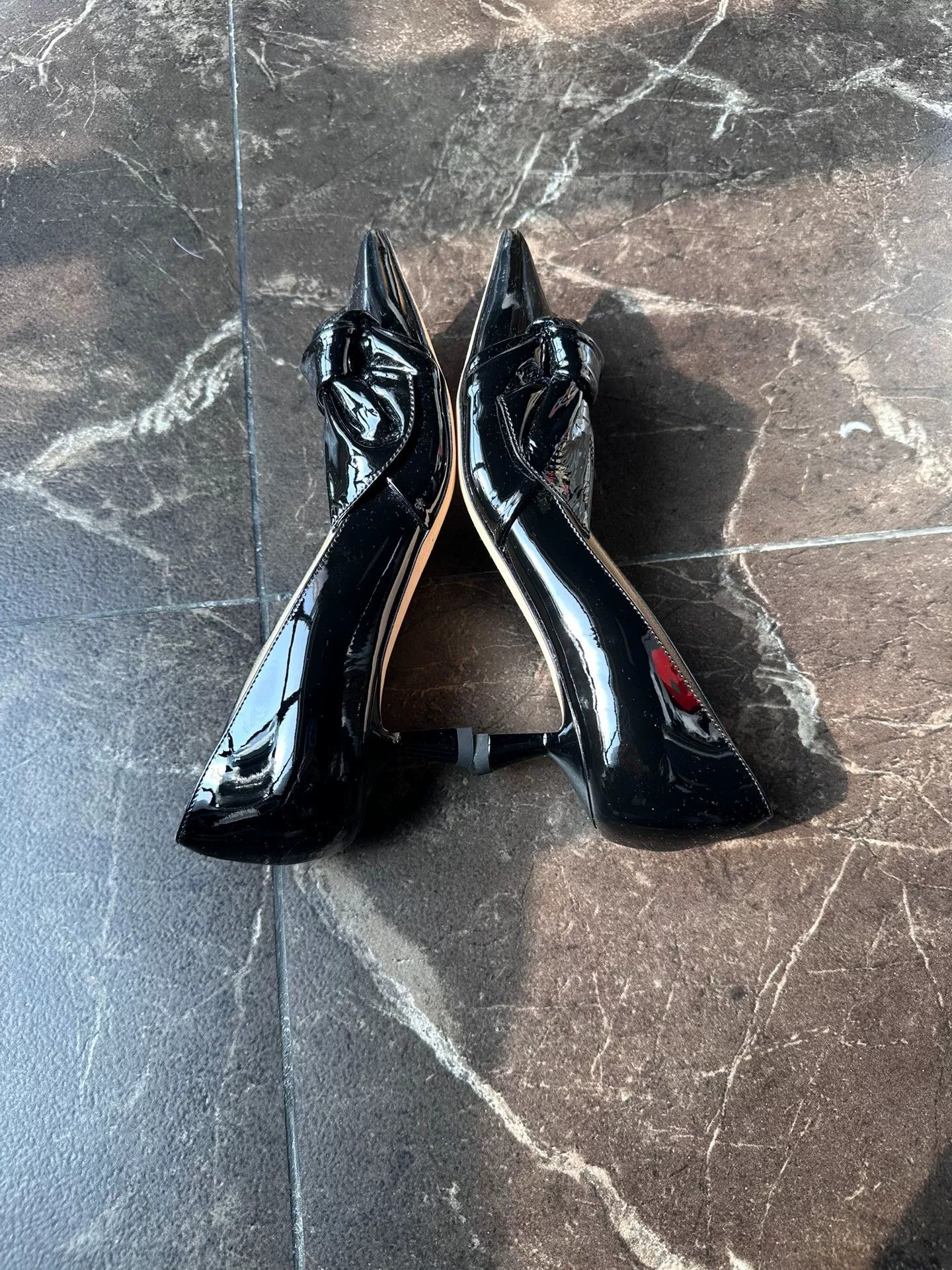 Jimmy Choo Jimmy Choo Black Patent Leather Heels Size US 4 / IT 34 - 4 Thumbnail
