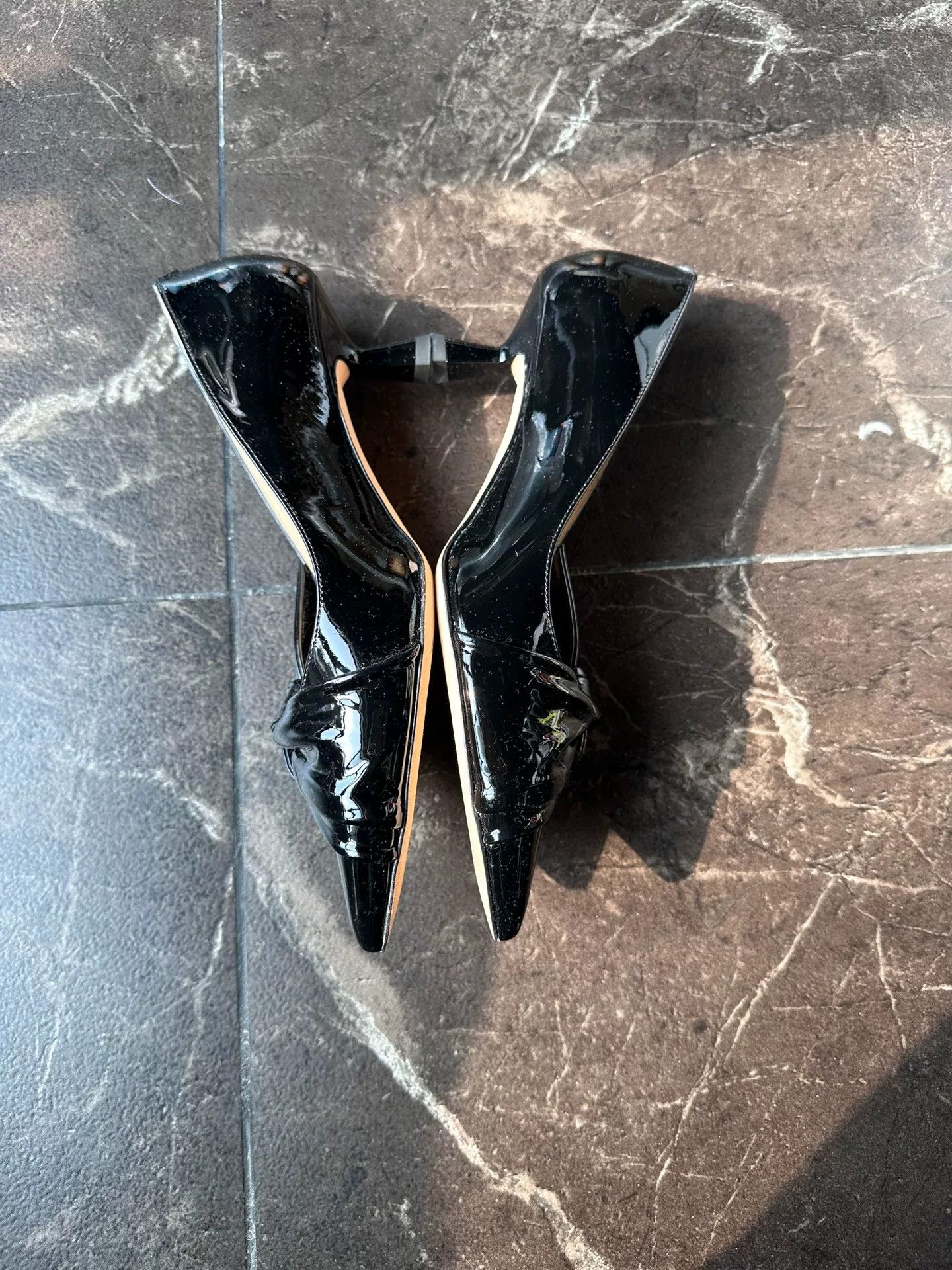 Jimmy Choo Jimmy Choo Black Patent Leather Heels Size US 4 / IT 34 - 3 Thumbnail