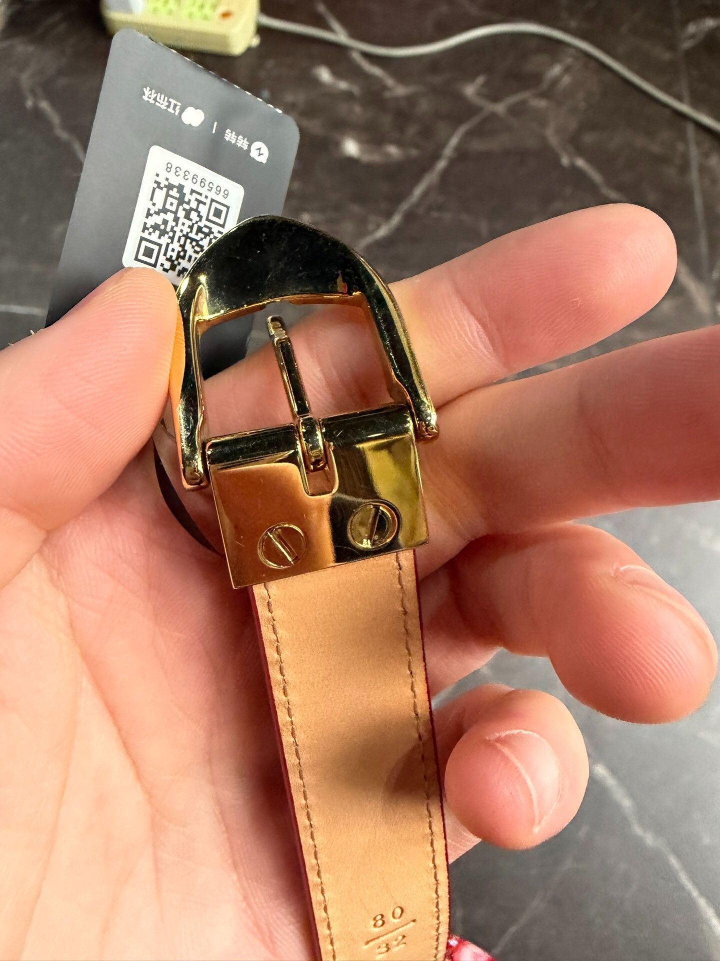 Louis Vuitton LV Red Patent Leather Women's Belt Size ONE SIZE - 4 Thumbnail