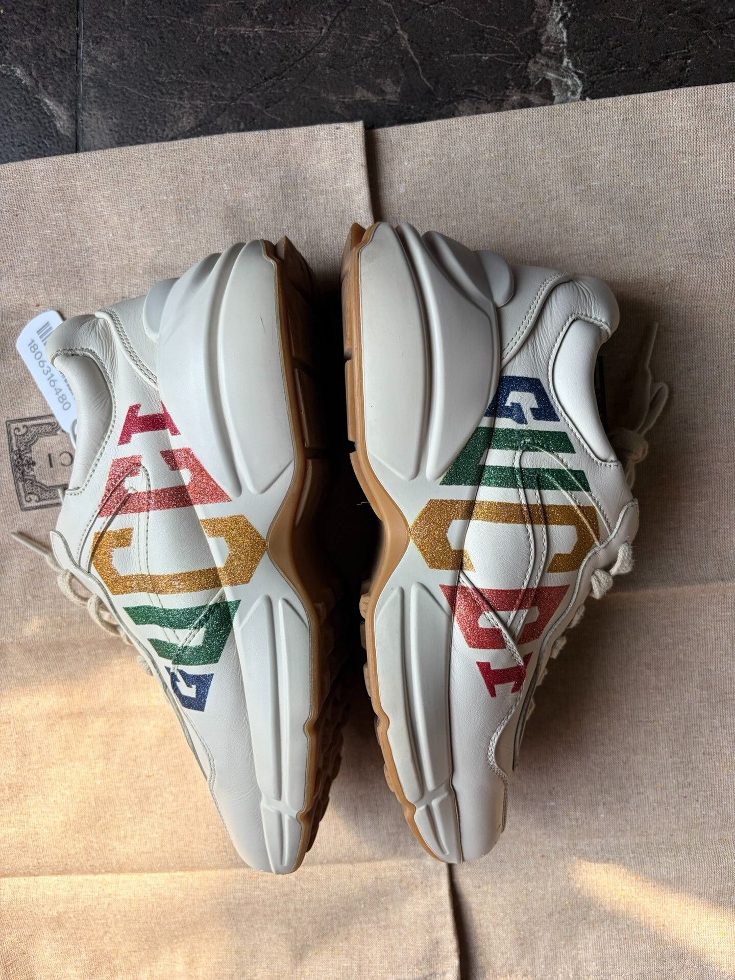 Gucci Gucci Dad Shoes Rainbow Side Logo 36 Size US 5 / IT 35 - 5 Thumbnail