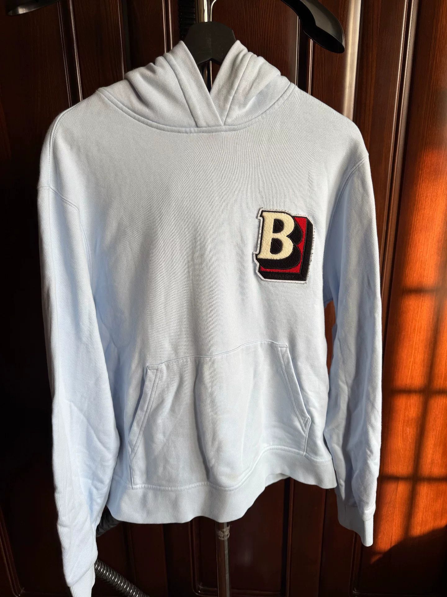 Burberry Burberry Men's White Logo Hoodie Size US L / EU 52-54 / 3 - 2 Thumbnail