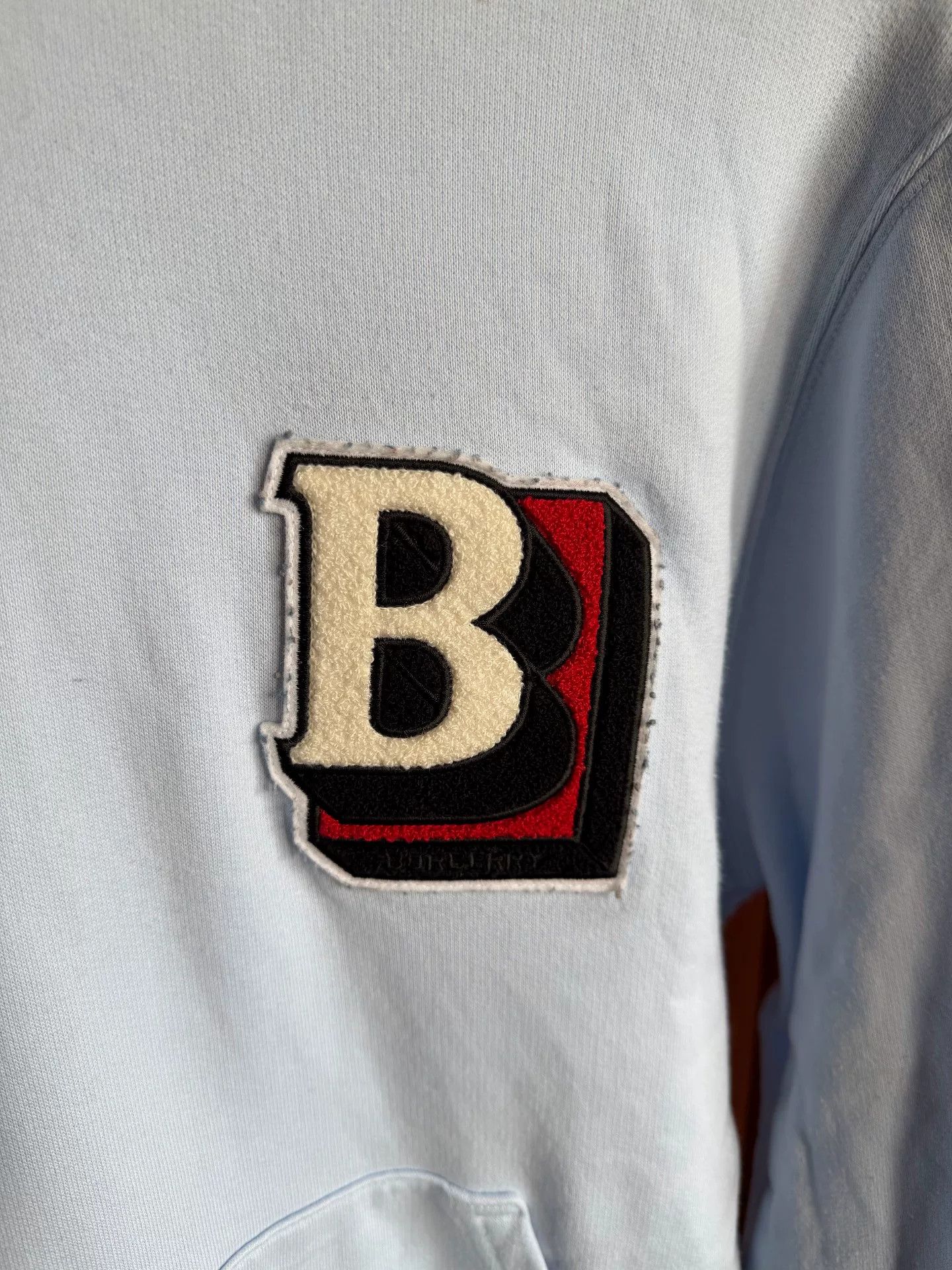 Burberry Burberry Men's White Logo Hoodie Size US L / EU 52-54 / 3 - 3 Thumbnail