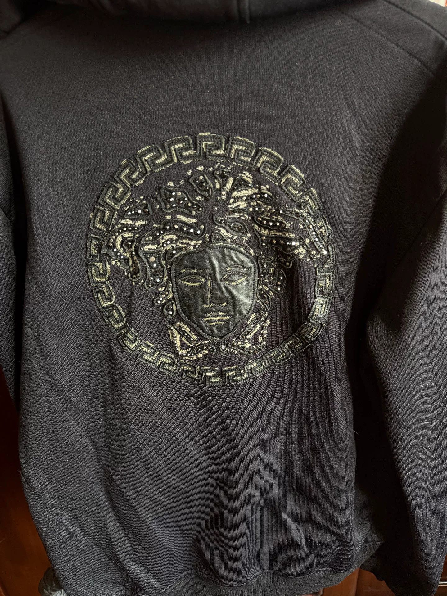 Versace Versace Men's Black Zip Hoodie Size US M / EU 48-50 / 2 - 3 Thumbnail