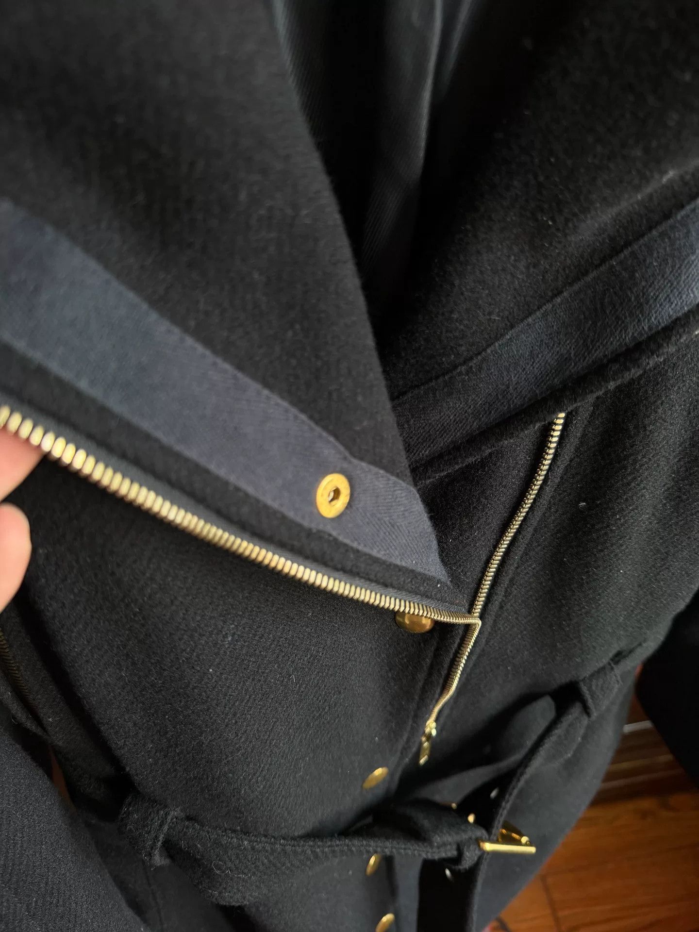Gucci Gucci Black Wool Coat Size 44 Size US S / EU 44-46 / 1 - 3 Thumbnail