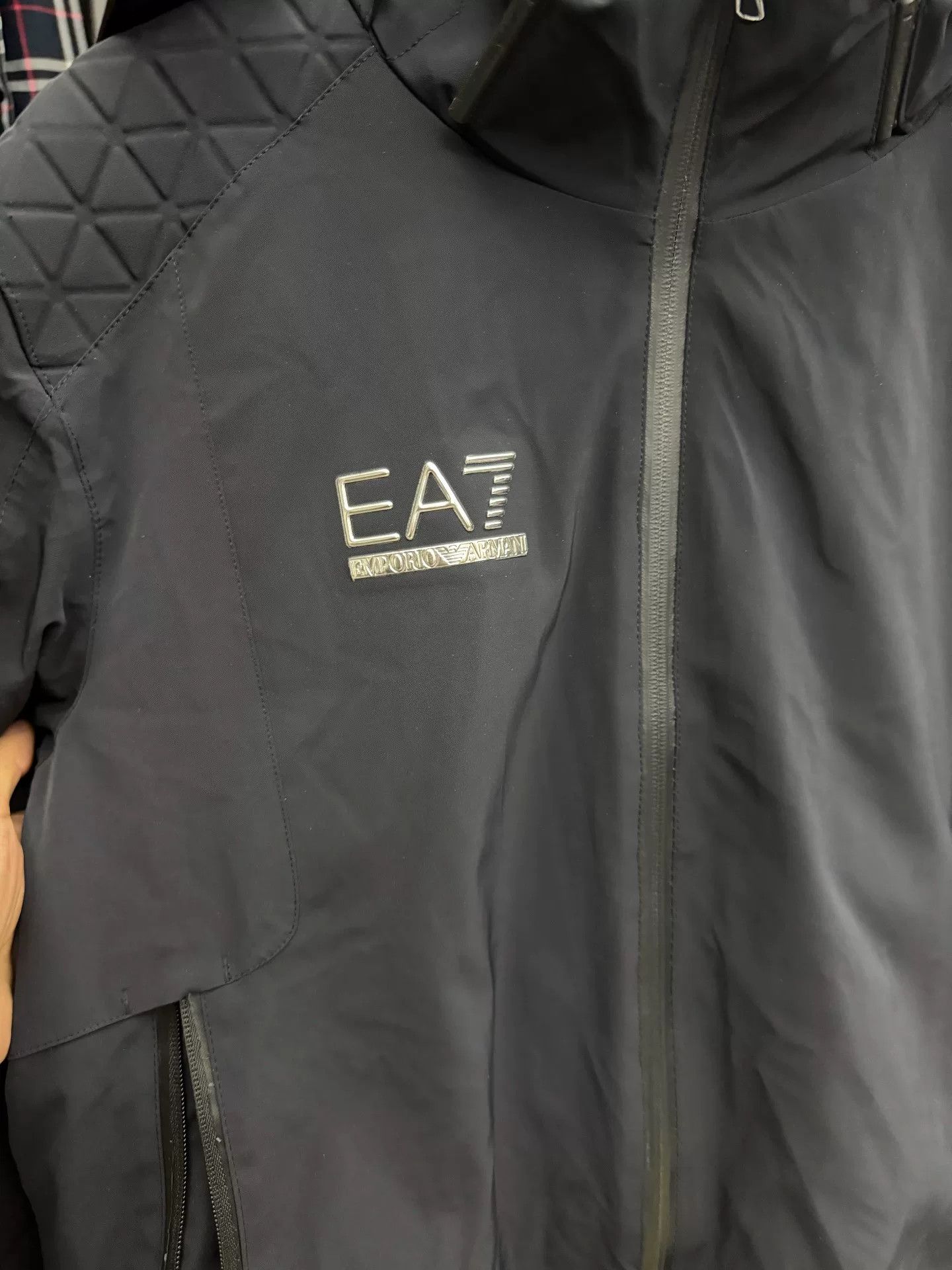 Emporio Armani EA7 Armani Men's Hooded Jacket Size US XL / EU 56 / 4 - 4 Thumbnail