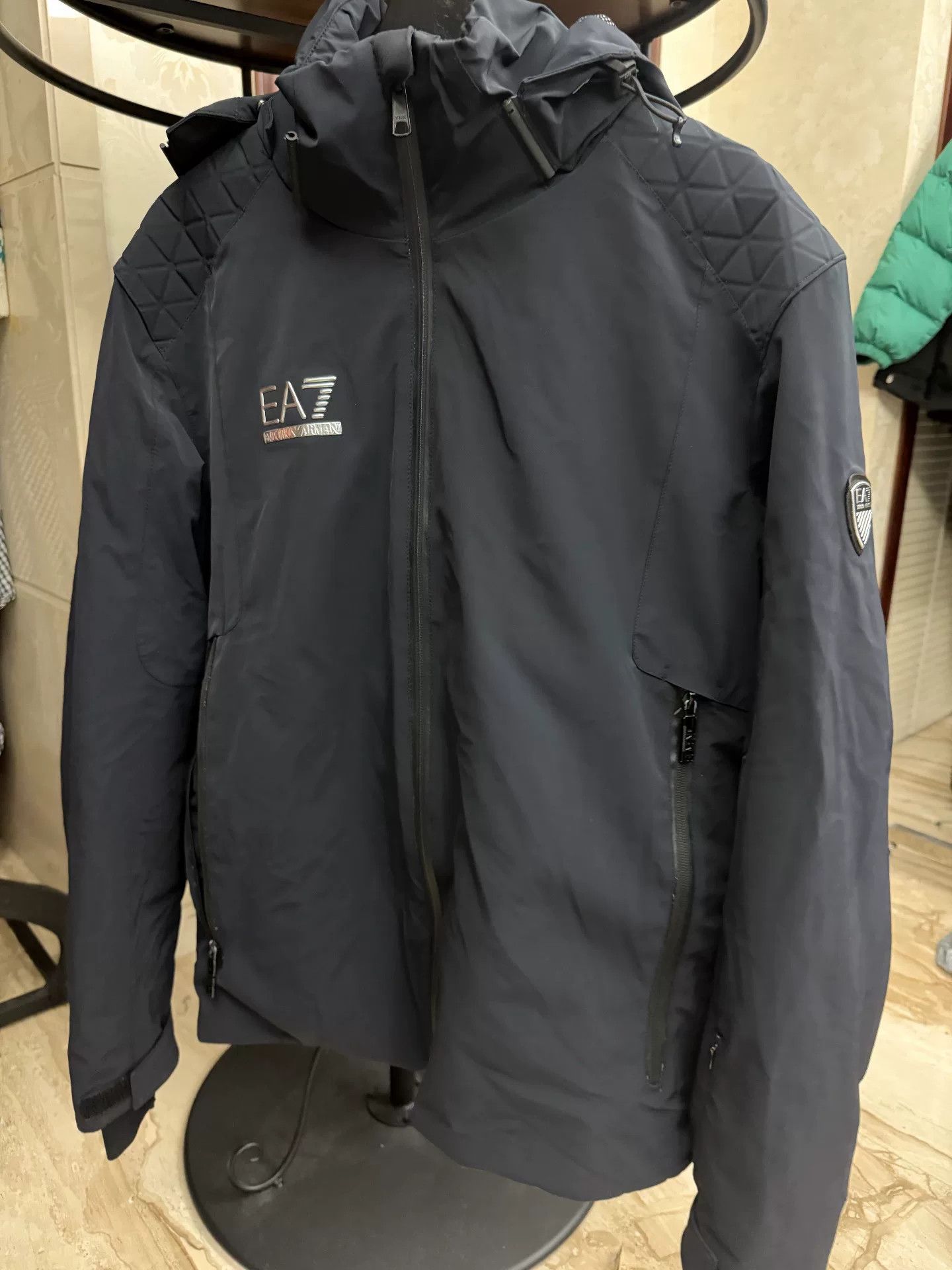 Emporio Armani EA7 Armani Men's Hooded Jacket Size US XL / EU 56 / 4 - 2 Thumbnail