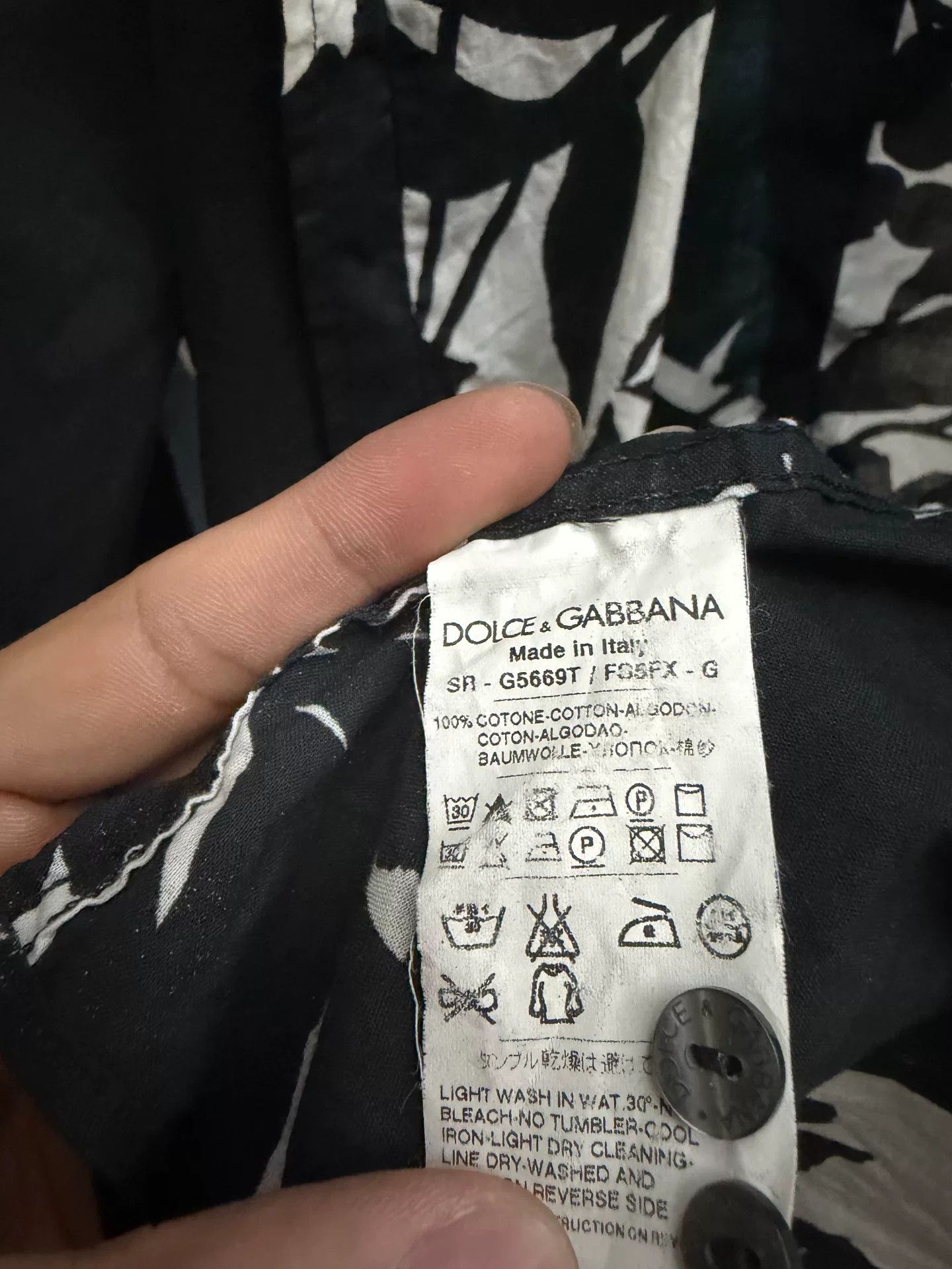 Dolce & Gabbana Dolce & Gabbana Men's Floral Shirt Size US XXS / EU 40 - 3 Thumbnail