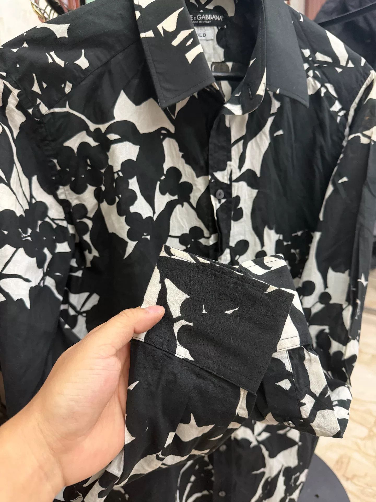 Dolce & Gabbana Dolce & Gabbana Men's Floral Shirt Size US XXS / EU 40 - 7 Thumbnail
